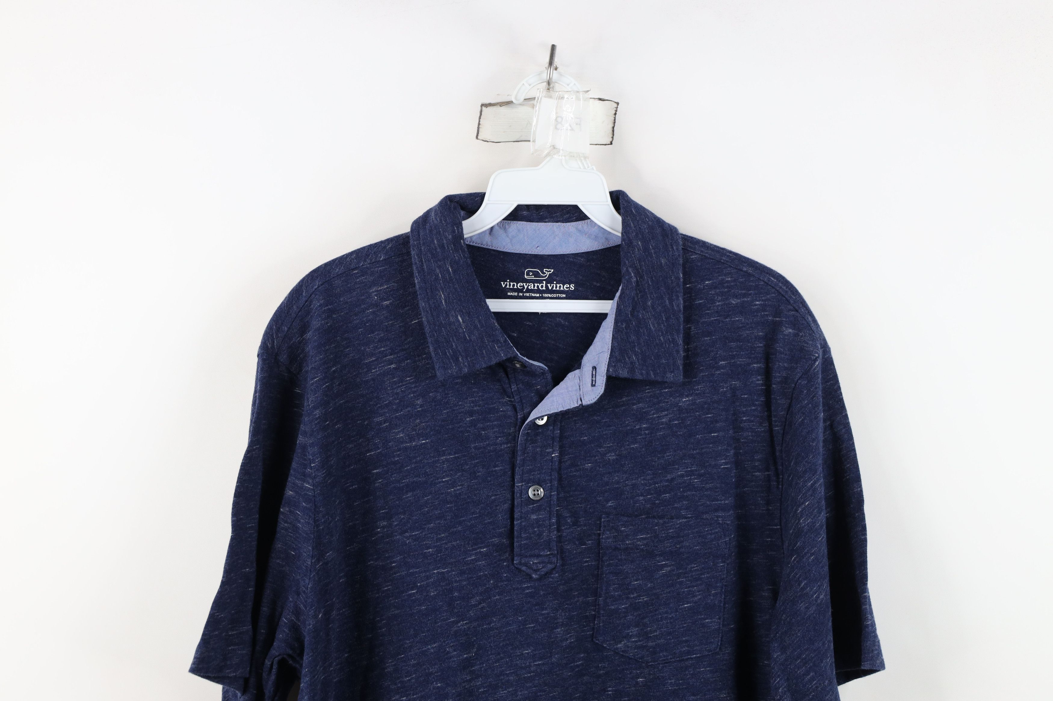 Vineyard Vines Vineyard Vines Jersey Knit Collared Golf Polo Shirt Blue Size US L / EU 52-54 / 3 - 2 Thumbnail