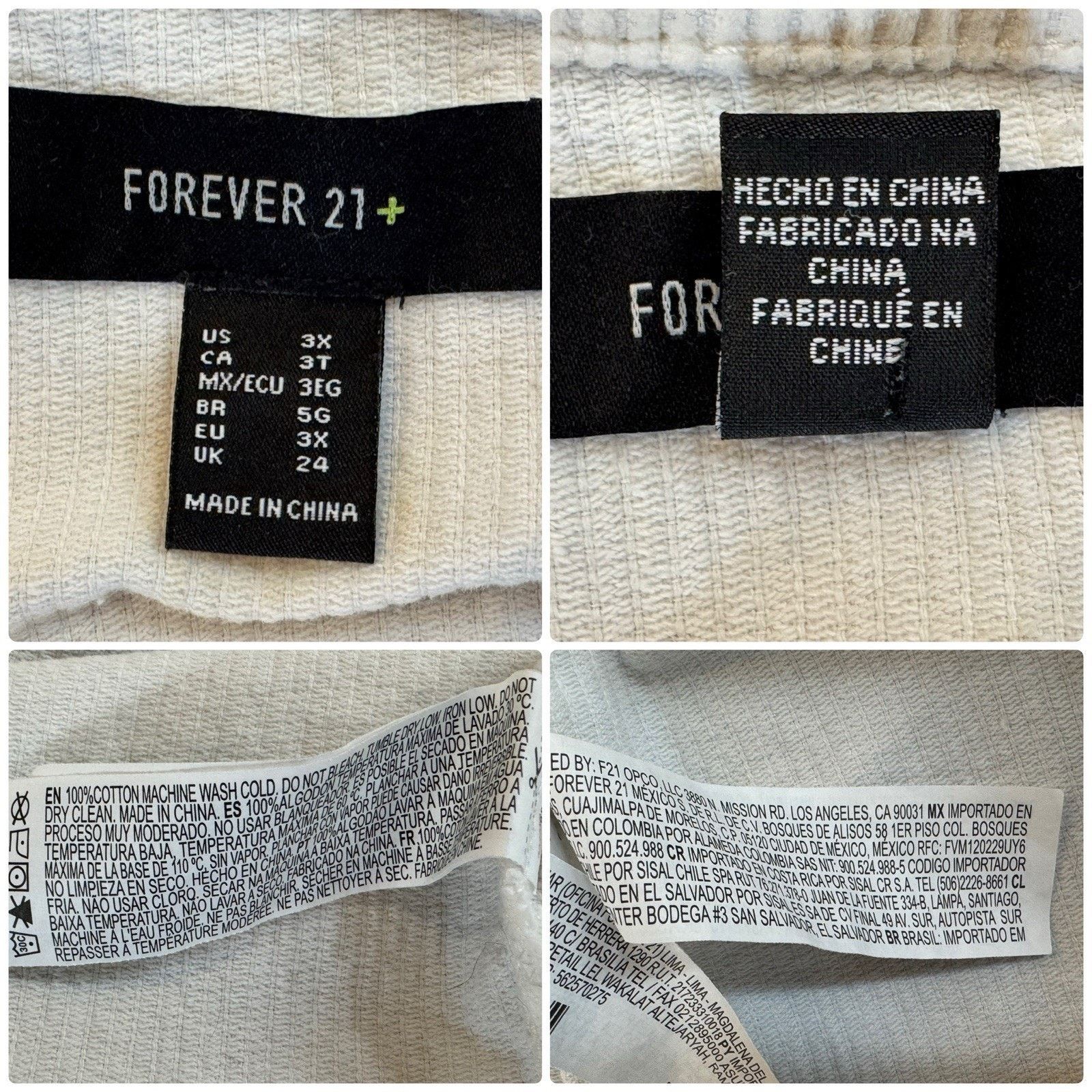 Forever 21 SUBLIME 90s Upcycled Retro Vtg Rhinestone Corduroy Jacket 3X Size 3XL / US 20-22 - 15 Thumbnail