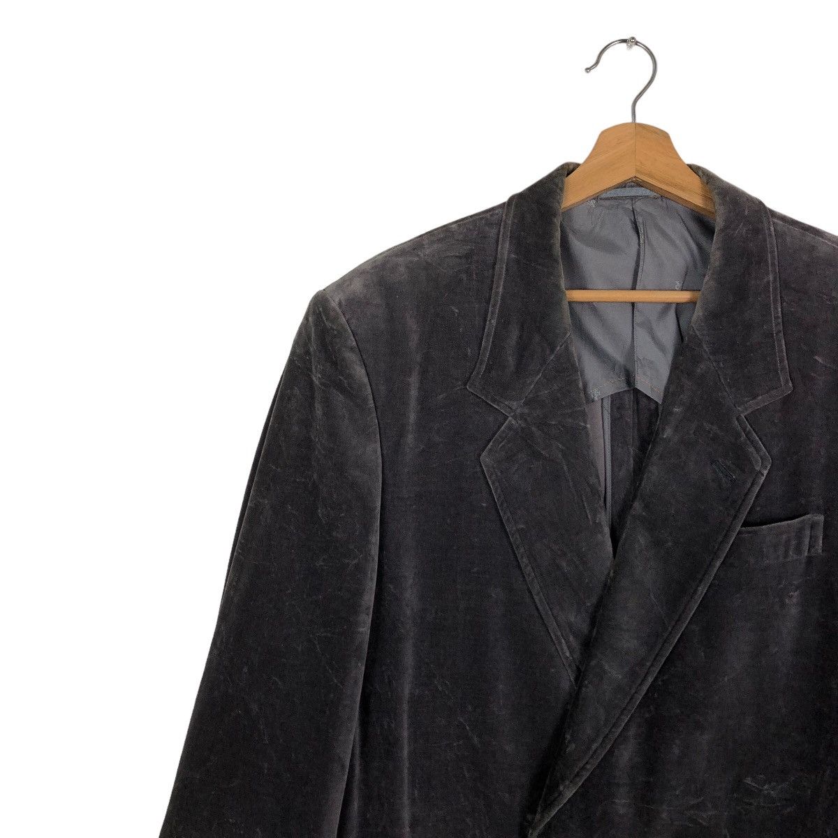 Japanese Brand Vintage Velvet Double Breast Coat Jacket Yves Saint Laurent Size US M / EU 48-50 / 2 - 7 Thumbnail