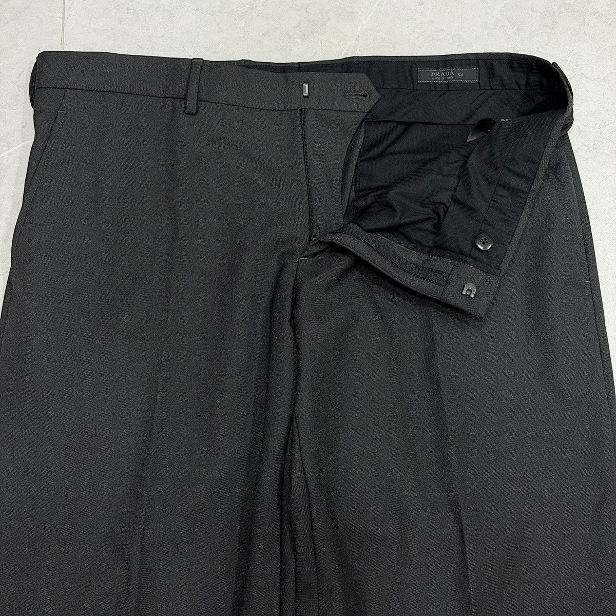 Prada PRADA FW 2008 Gray Wide Trousers Pants Nylon Wool Runway Size US 34 / EU 50 - 5 Thumbnail