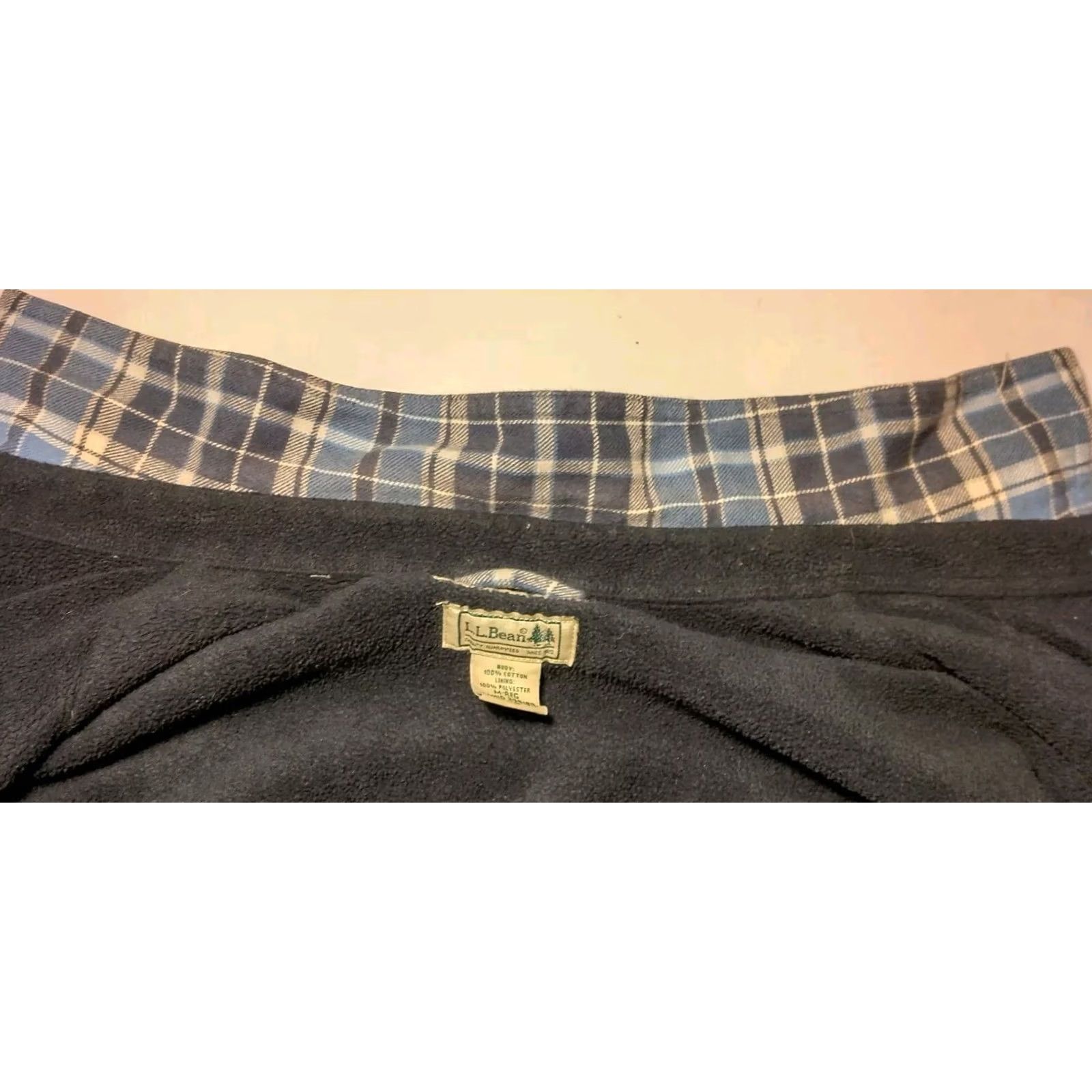 Vintage L.L. Bean Shacket Shirt Jacket M Blue Plaid Flannel Fleece Lined Work Button-Up Casual Size US M / EU 48-50 / 2 - 7 Thumbnail