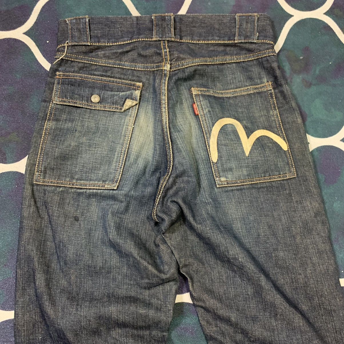 Evisu Vintage Fading Evisu Bush Pants Jeans White Paint Seagull Size US 30 / EU 46 - 2 Thumbnail