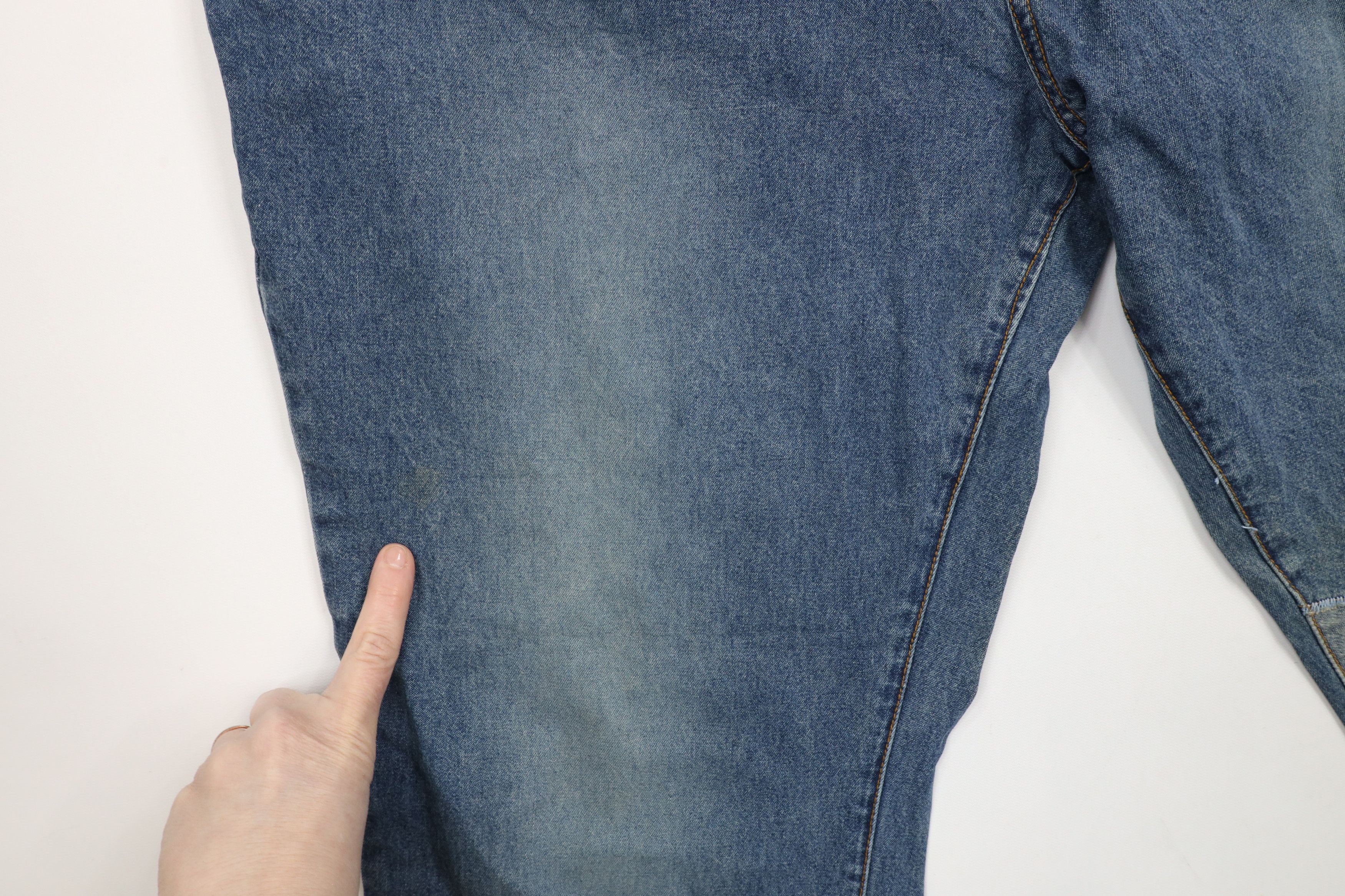 Vintage Vintage 90s Streetwear Patchwork Wide Leg Bell Bottoms Jeans Size 22" - 6 Thumbnail