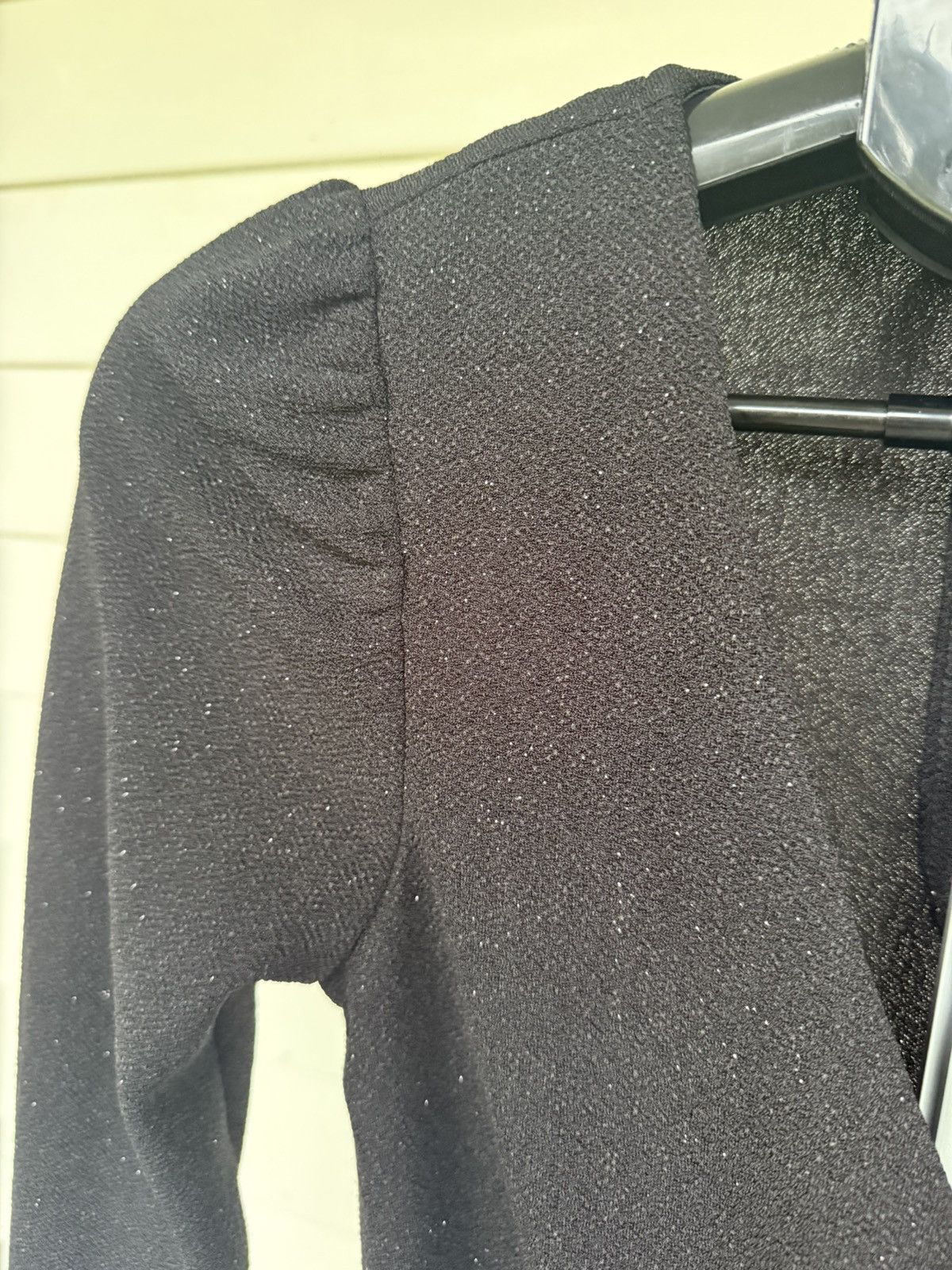 Other Speechless Black Glitter Sparkle Faux Wrap Dress Size XS Size XS / US 0-2 / IT 36-38 - 4 Thumbnail