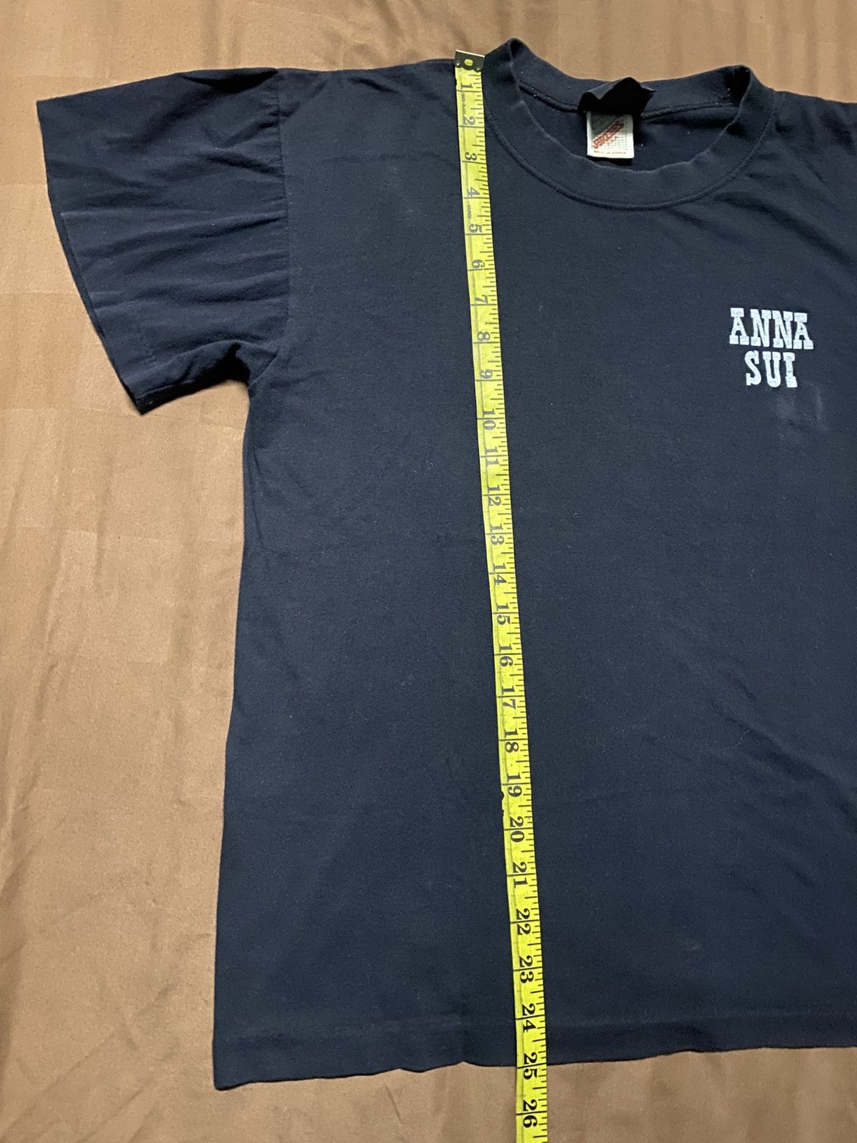 Japanese Brand Vintage 90s Anna Sui Spellout Boxy Tee Size US S / EU 44-46 / 1 - 9 Thumbnail