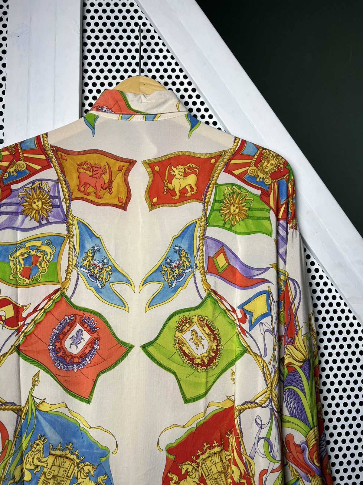 Versace Archive SS93 Gianni Versace Silk Shirt Size US L / EU 52-54 / 3 - 4 Thumbnail