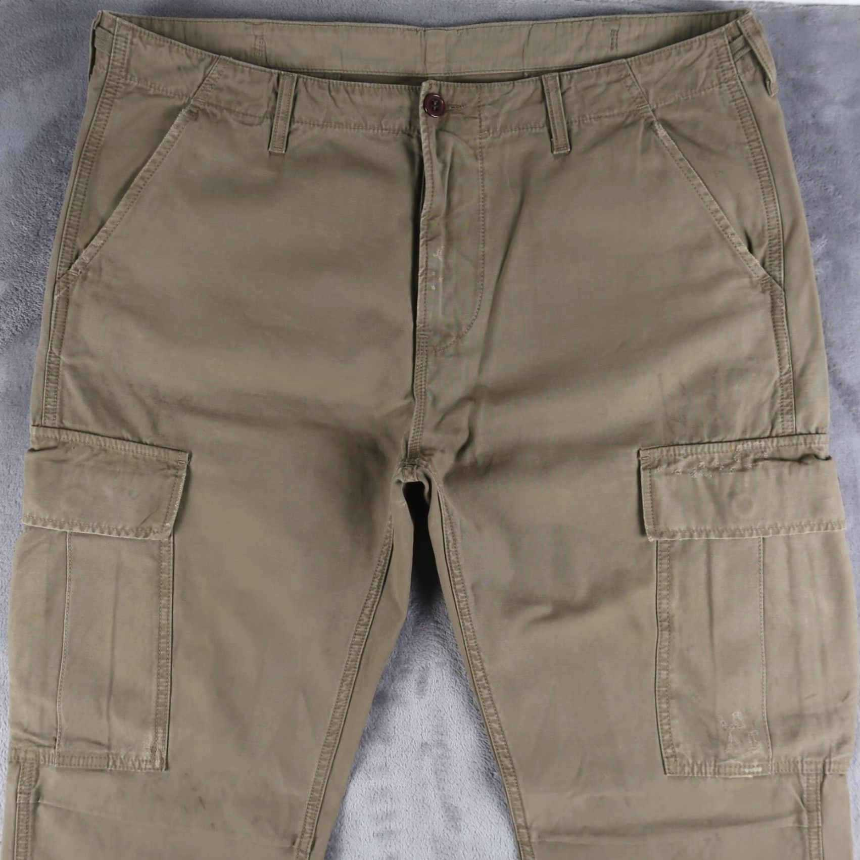 Levi's Levi's LVC Vintage Cargo Pants Men Size 34x34 Green Herringbone Casual Workwear Size US 34 / EU 50 - 3 Thumbnail