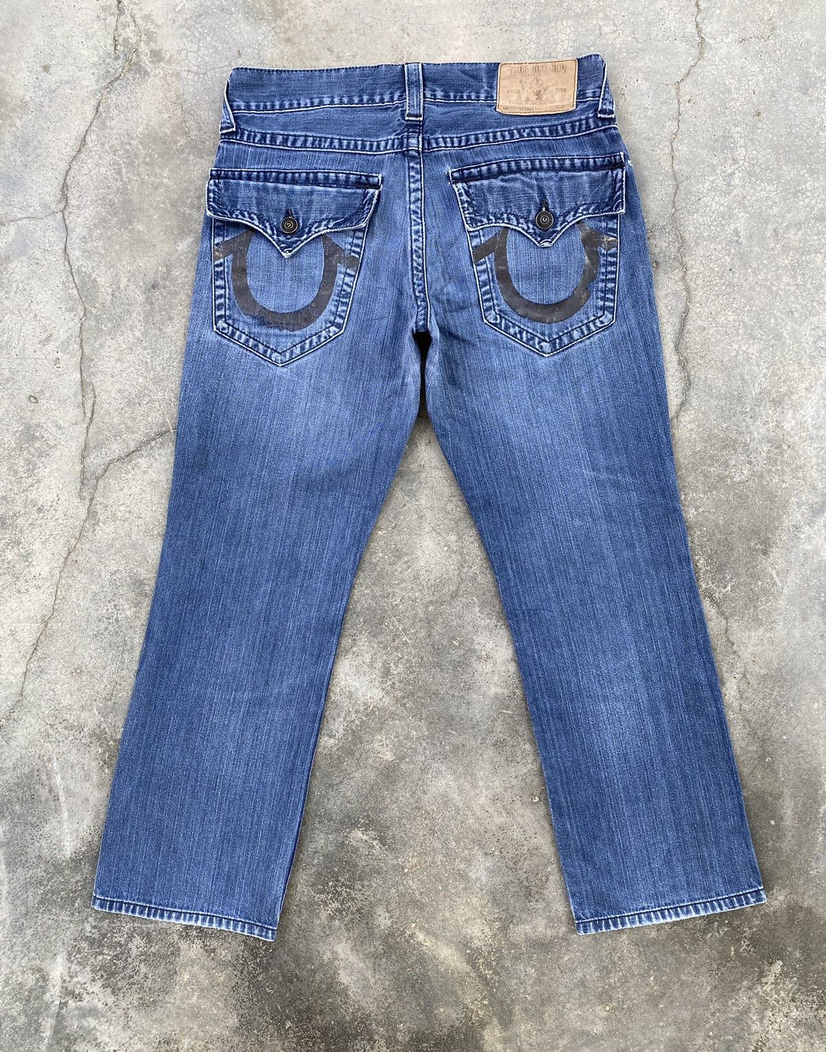True Religion Vintage True Religion Distressed Denim Pants Size US 35 - 2 Thumbnail