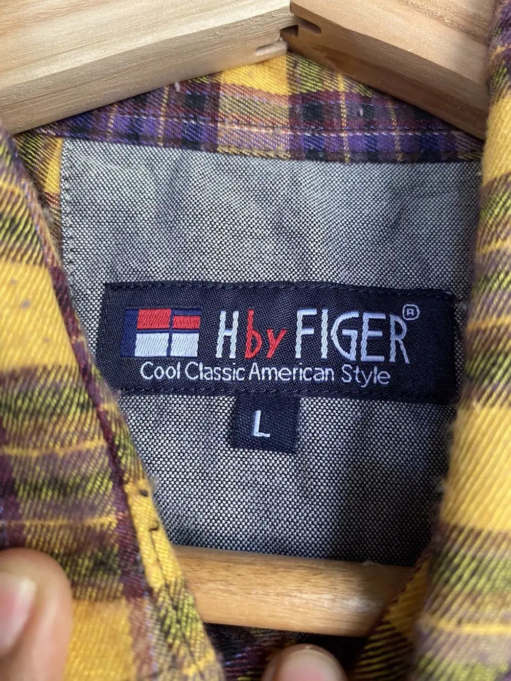 Vintage Vintage H By Figer Plaid Tartan Flannel Shirt Size US M / EU 48-50 / 2 - 4 Thumbnail