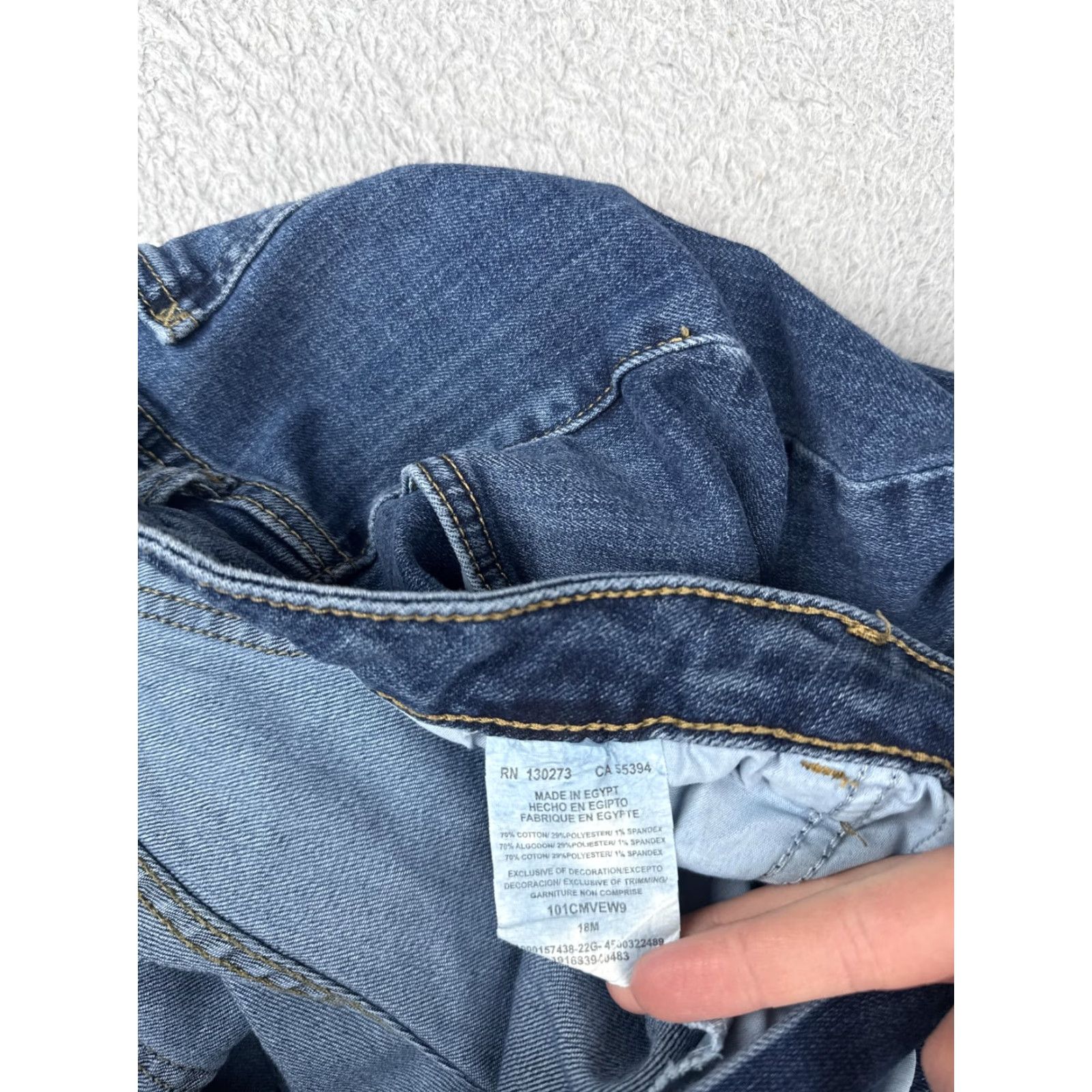 Lee Lee Jeans Womens Regular Bootcut Jeans 18M Blue Mid Rise Stretch Denim 5-Pocket Zip Fly Belt Loops 30in Inseam Size 40" / US 18 - 7 Thumbnail