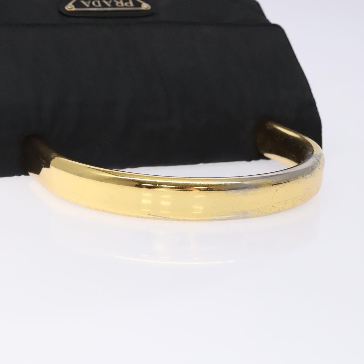 Prada PRADA Hand Bag Nylon Black Gold Size ONE SIZE - 7 Thumbnail