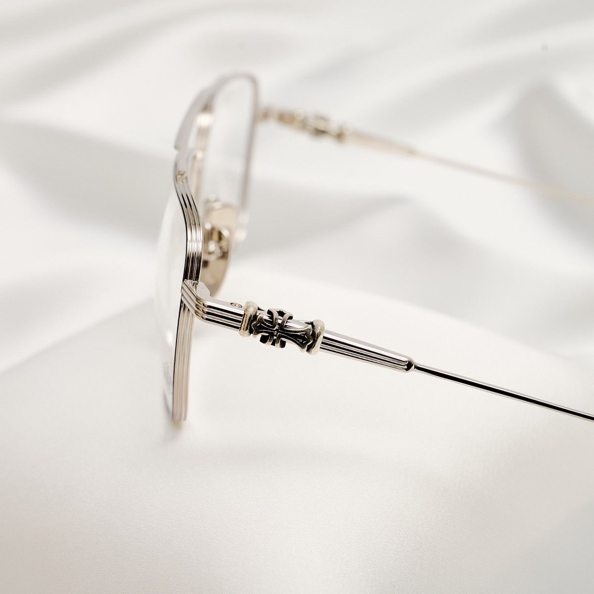 Chrome Hearts CHROME HEARTS MAGNUM II MATTE BLACK/SHINY SILVER GLASSES Size ONE SIZE - 3 Thumbnail