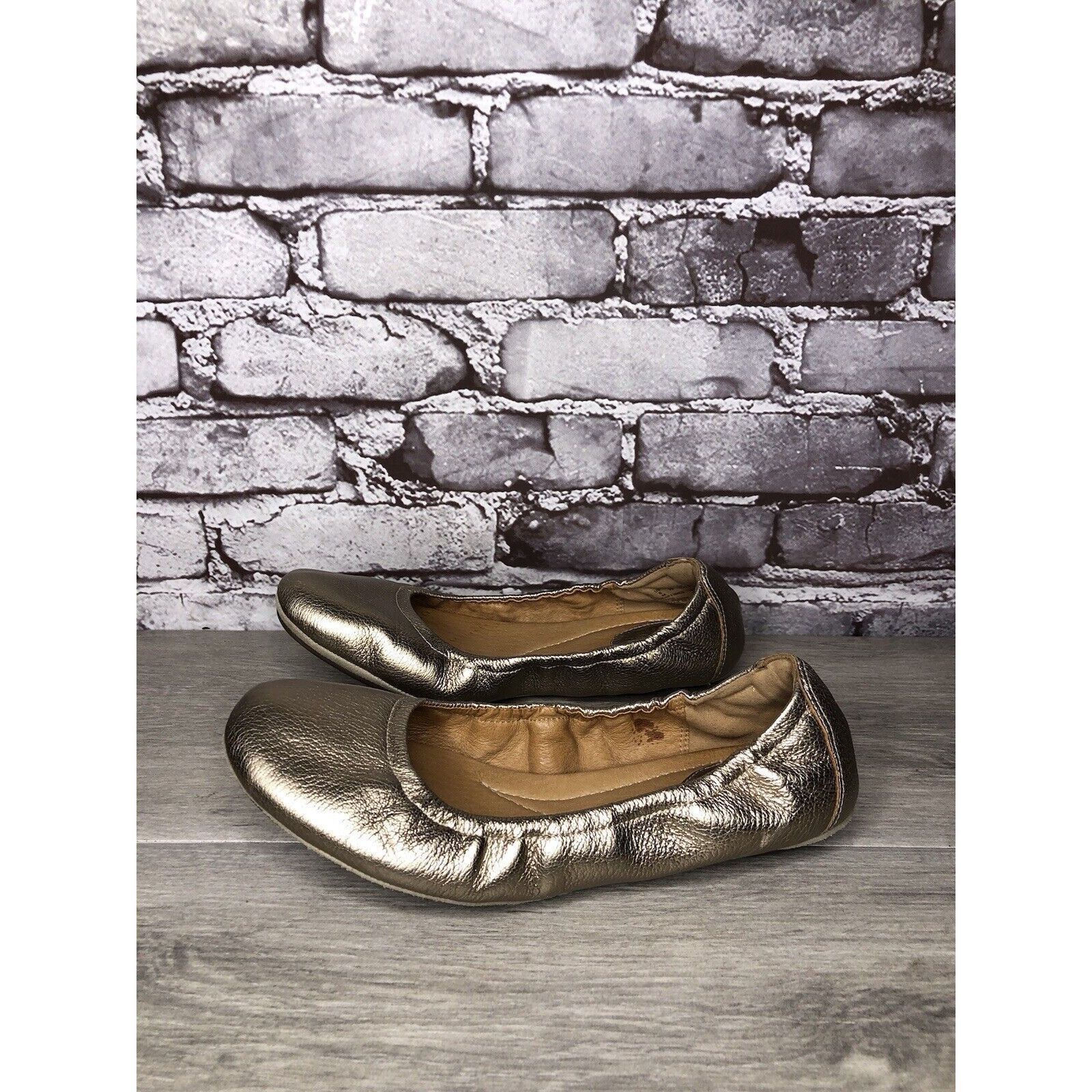 Clarks Clarks Artisan Bronze Gold Leather Casual Ballet Flats Shoes Size US 8 / IT 38 - 15 Thumbnail
