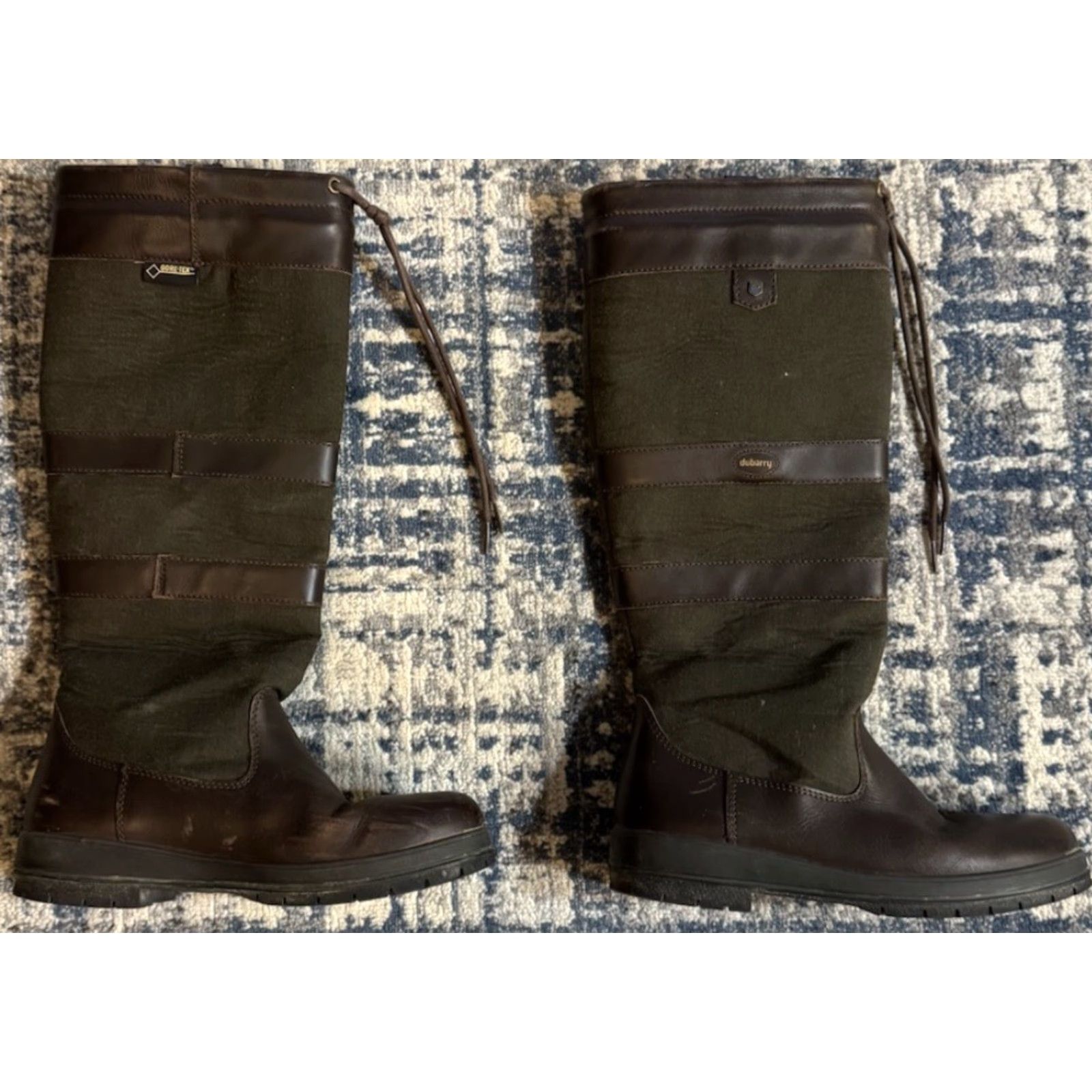 Vintage VINTAGE Dubarry Galway Women’s Boot Knee High Pull On Leather Black UK6 EU39 US8 Ireland" Size US 6 / IT 36 - 4 Thumbnail