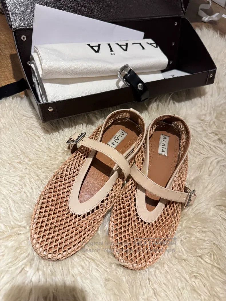 Alaia Alaia Fishnet Shoes, Flesh Pink Size US 5.5 / IT 35.5 - 1 Thumbnail