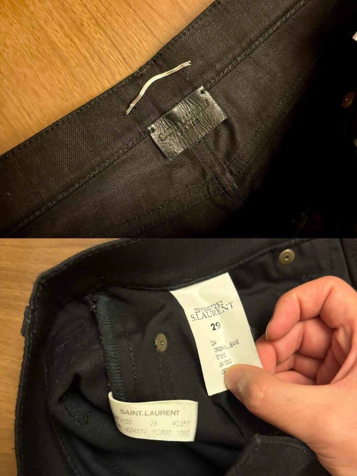 Saint Laurent Paris 20AW D24 Runway Sample Straight Denim Menswear