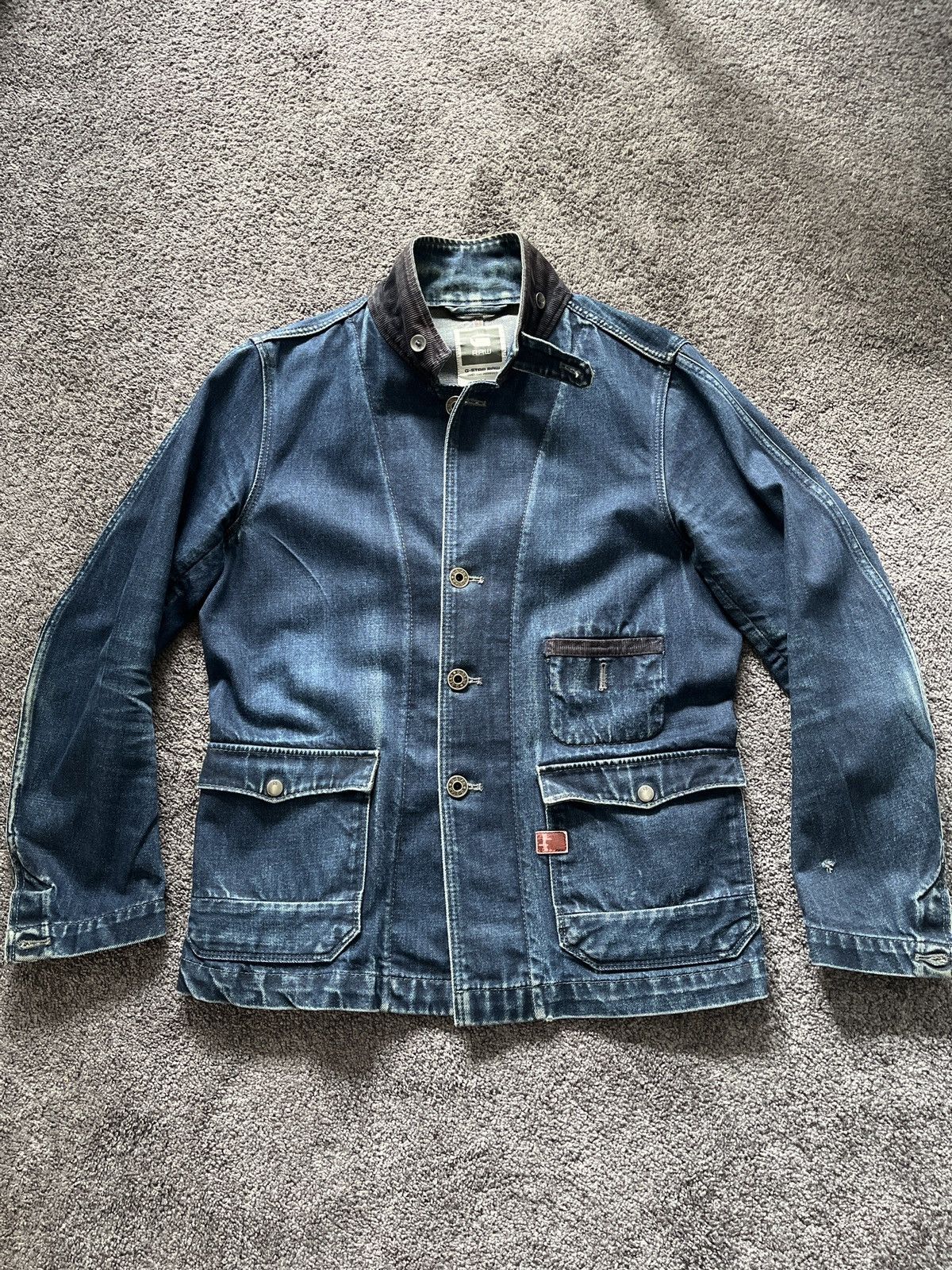 G-Star G-STAR men's hunter-Slim Japanese denim chore/blazer Size US M / EU 48-50 / 2 - 1 Thumbnail