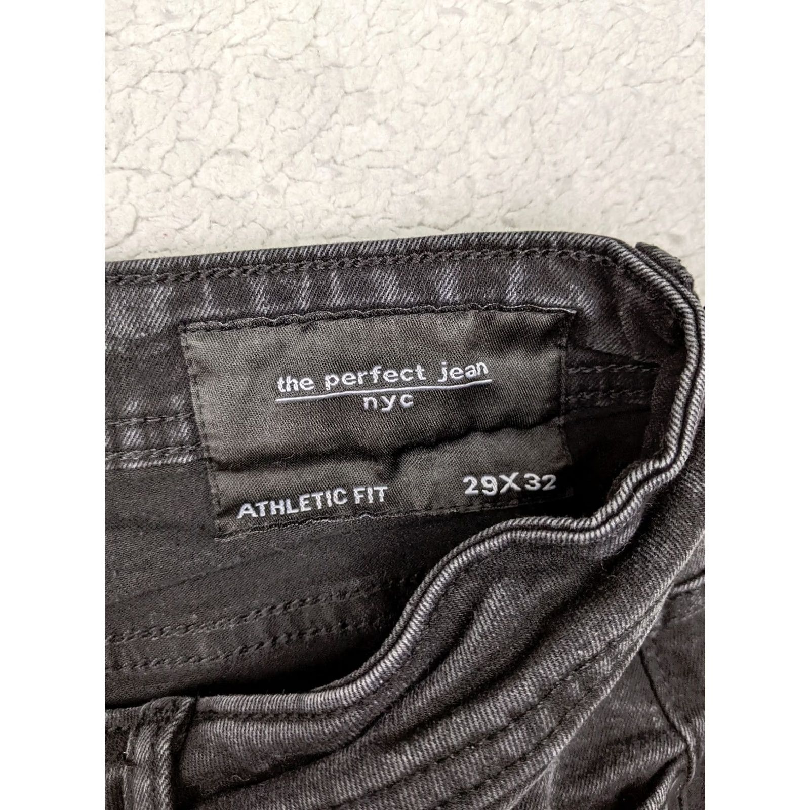 Madewell Madewell The Perfect Jean NYC Athletic Fit Denim Jeans 29x32 Black Med Wash Press Fade Skinny Women Mens Size 30" / US 8 / IT 44 - 3 Thumbnail