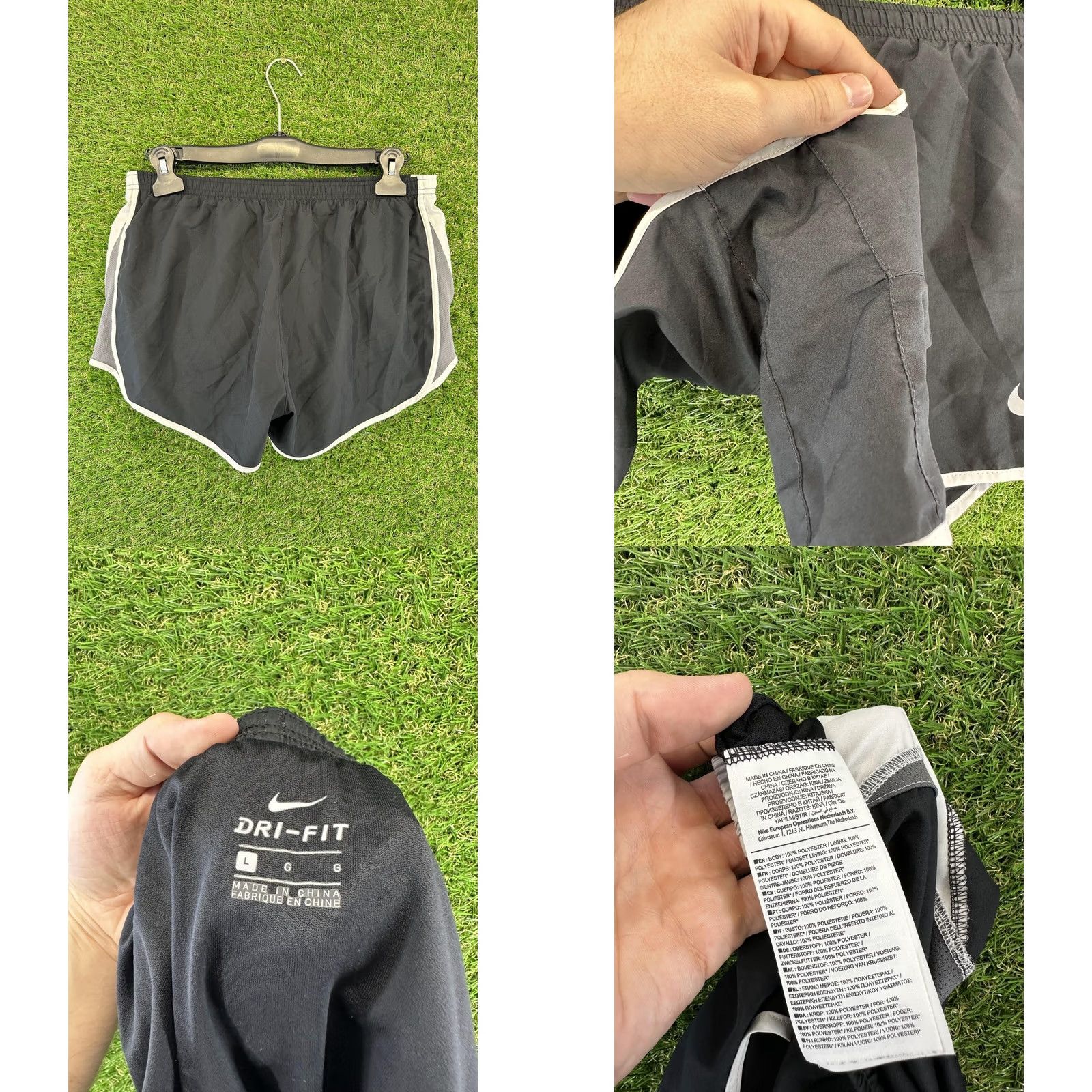Nike NIKE W DRY SHORTS Women Training Run Running Sport Shorts L Red Navy Blue Nike Dri-FIT Trainers & Workout Shorts Women Size 36" / US 14 / IT 50 - 8 Thumbnail