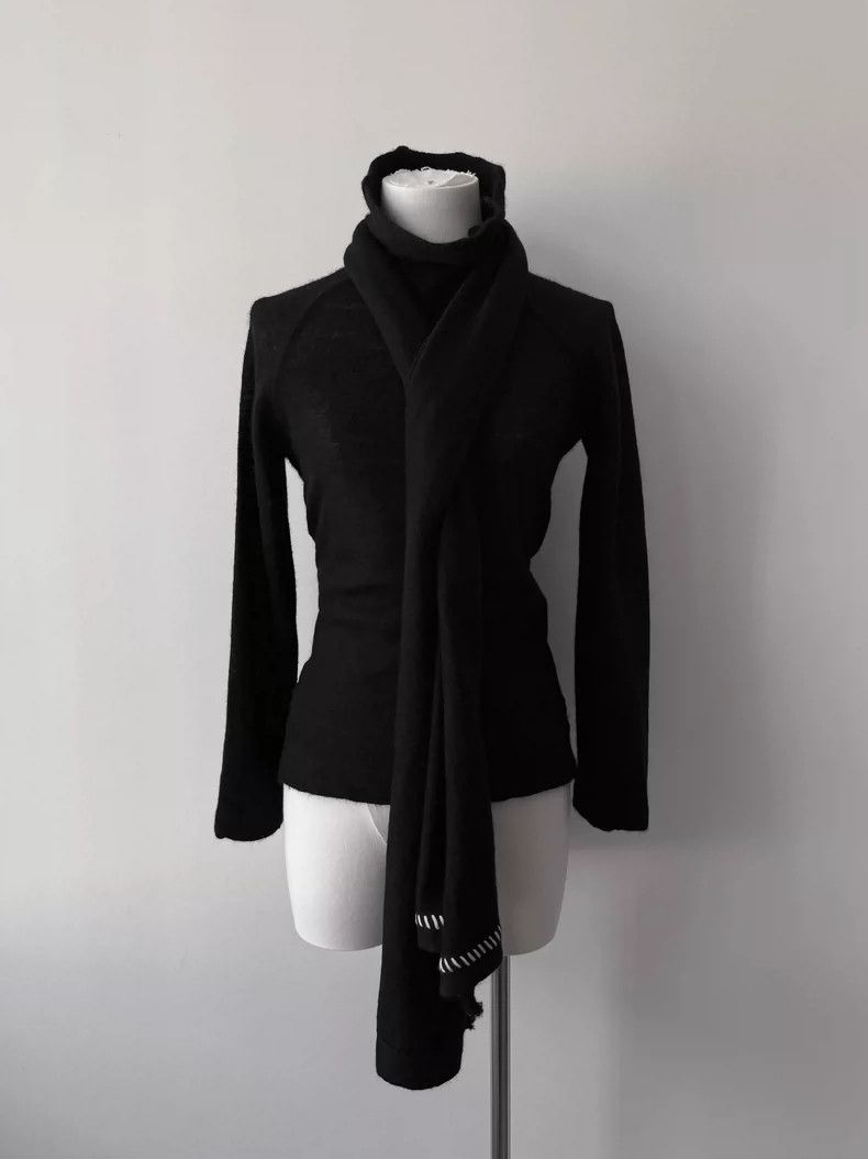 Yohji Yamamoto yohji yamamoto size 2 12AW Mainline Wool Ribbon Scarf long Size M / US 6-8 / IT 42-44 - 1 Thumbnail