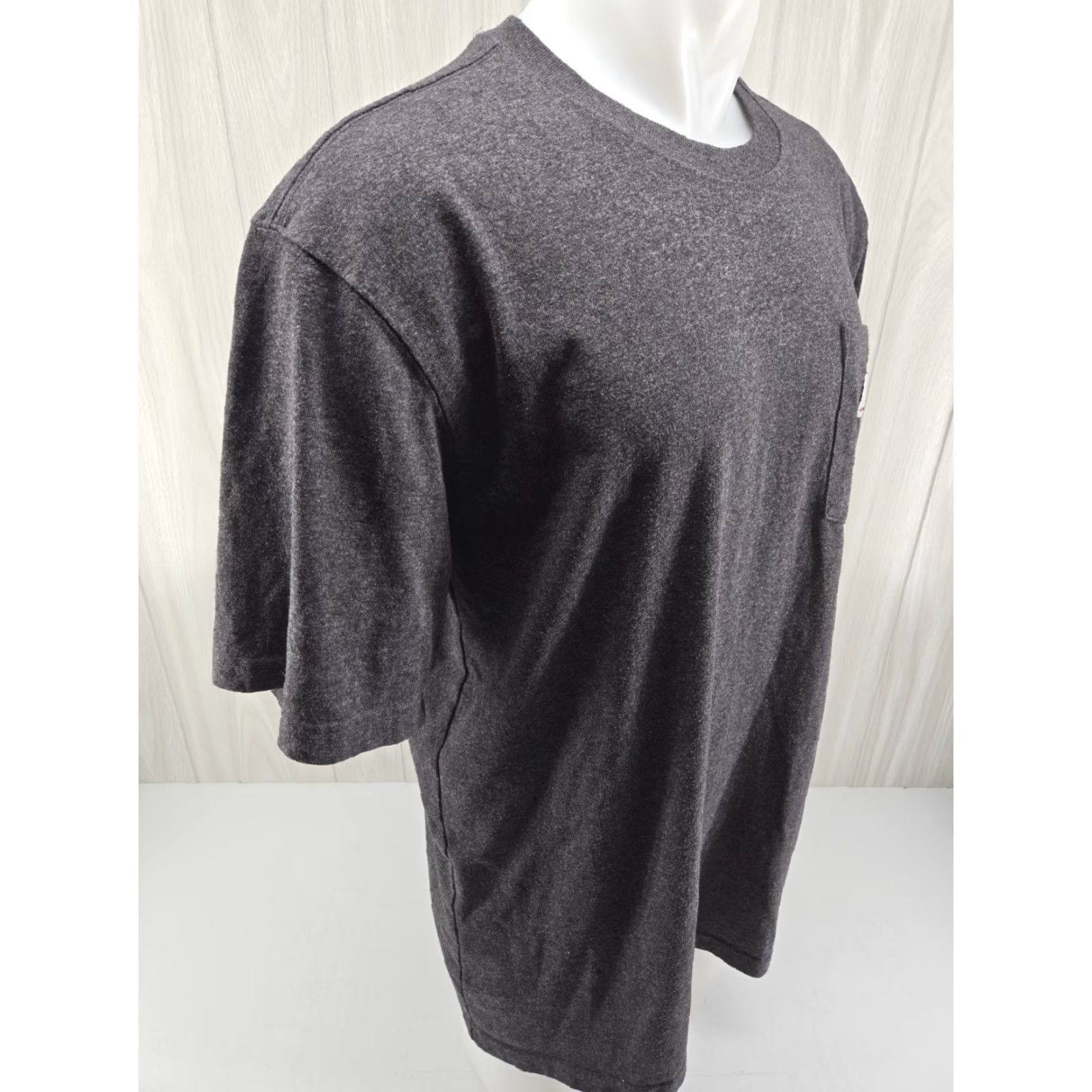 Carhartt Carhartt T Shirt Mens L TALL ORG FIT Gray Short Sleeve Pocket T Logo K87 CHR Size US L / EU 52-54 / 3 - 7 Thumbnail