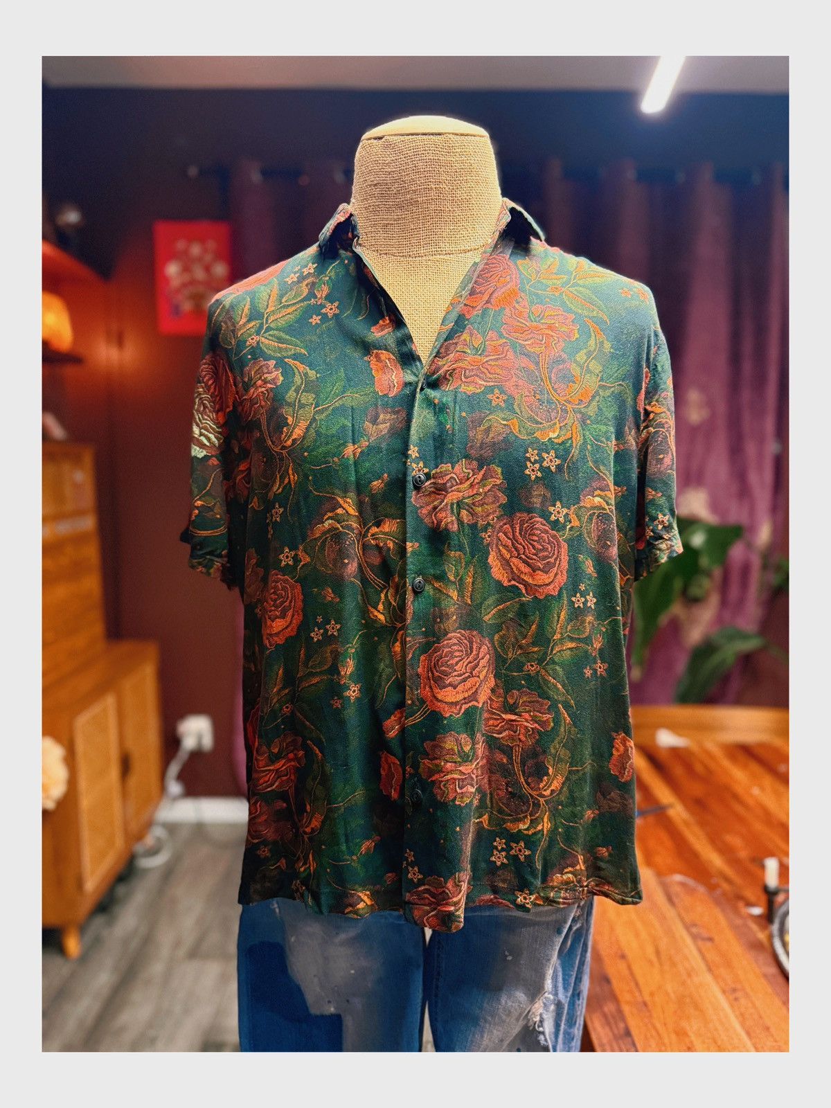 Asos Vintage-Inspired ASOS Floral Shirt – Size M Size US M / EU 48-50 / 2 - 8 Thumbnail