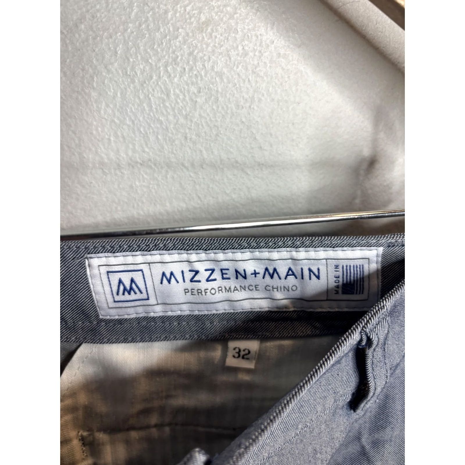 Mizzen+Main VINTAGE Mizzen+Main Pants Mens 32 Gray Performance Chino Dress Work Stretch Casual Tech Size US 32 / EU 48 - 4 Thumbnail