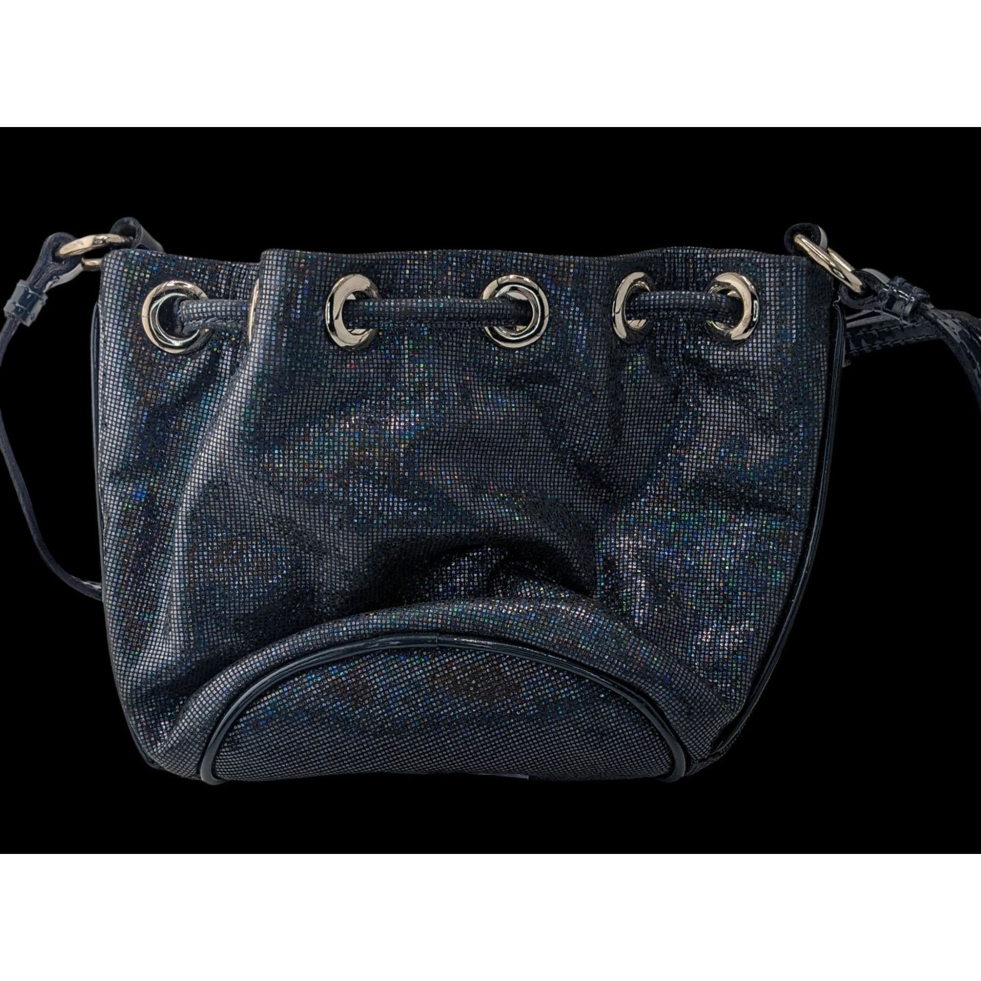Other De Maria Navy Prismatic Mini Bucket Bag With Adjustable Stra Size ONE SIZE - 3 Thumbnail