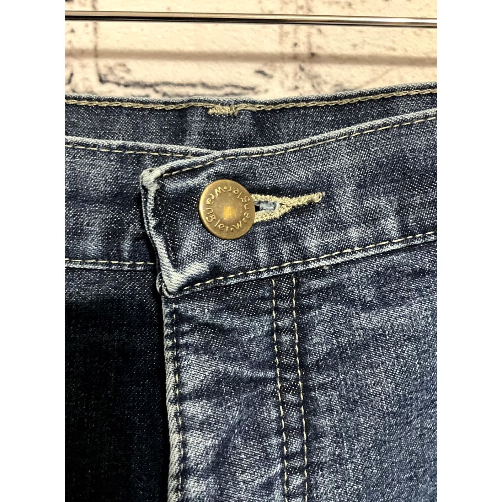 Wrangler Wrangler Jeans Denim Men 36x34 Button Waist 36 Inseam 34 Cotton Blend Regular Dark Blue Casual Vintage: No Size US 36 / EU 52 - 5 Thumbnail