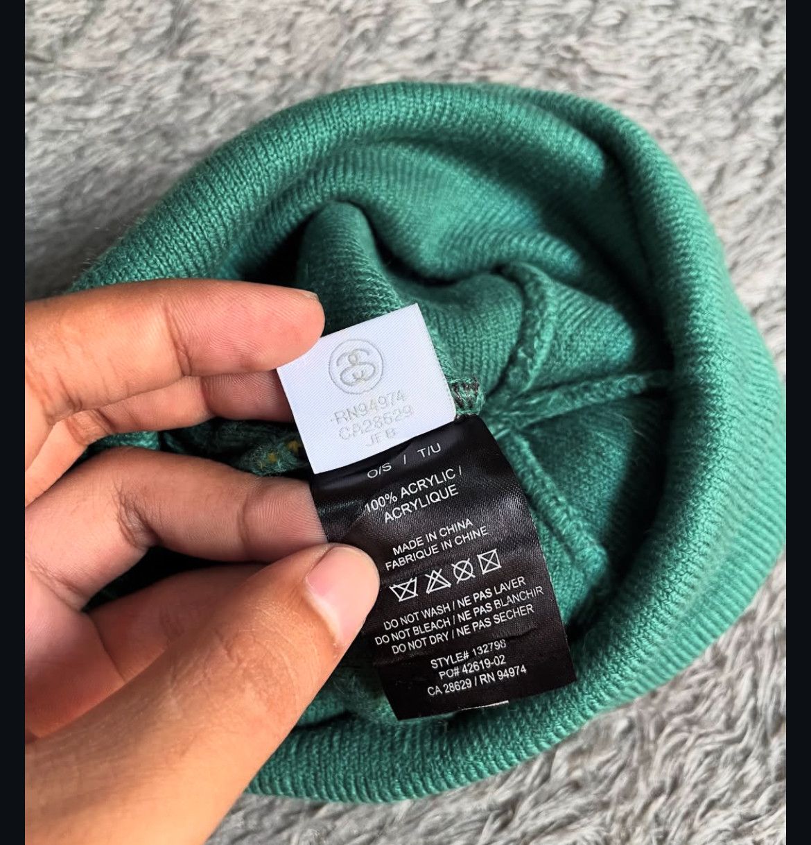 Stussy 2000s Stussy Beanie Hat Size ONE SIZE - 4 Thumbnail