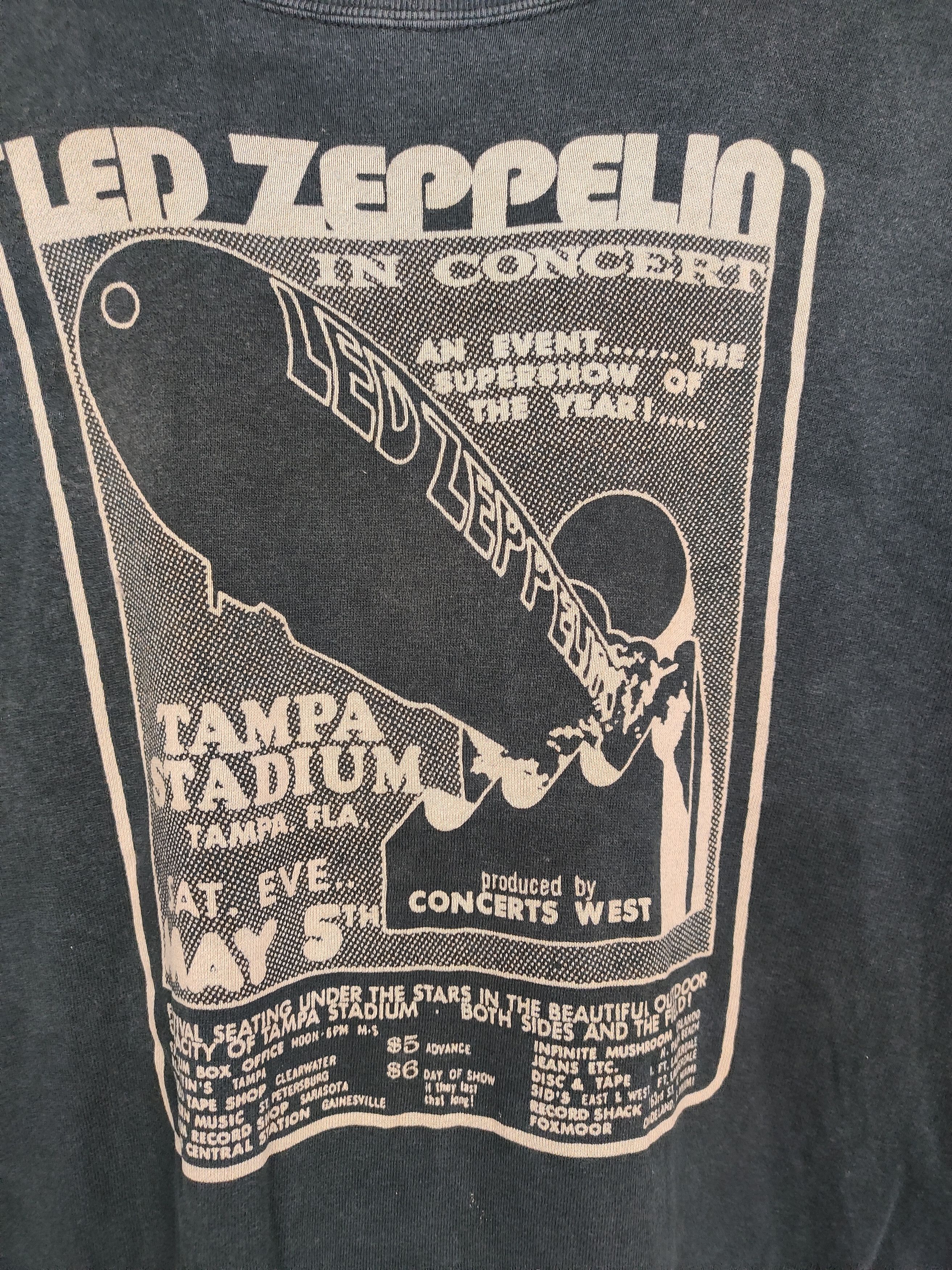 Band Tees × Hysteric Glamour Hysteric Glamour Led Zeppelin Sunfaded Sweatshirt Size US M / EU 48-50 / 2 - 3 Thumbnail