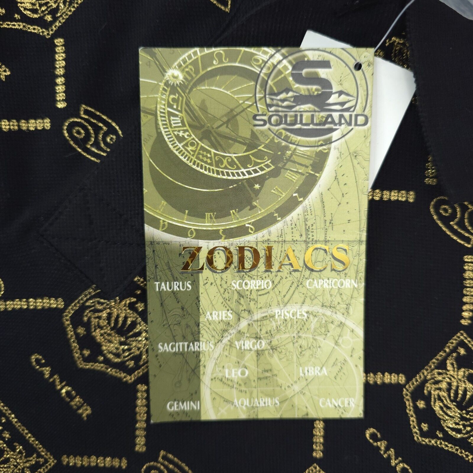 Soulland Soulland Polo Shirt XL Cancer Zodiac Astrology Celestial Y2K Size US XL / EU 56 / 4 - 7 Thumbnail