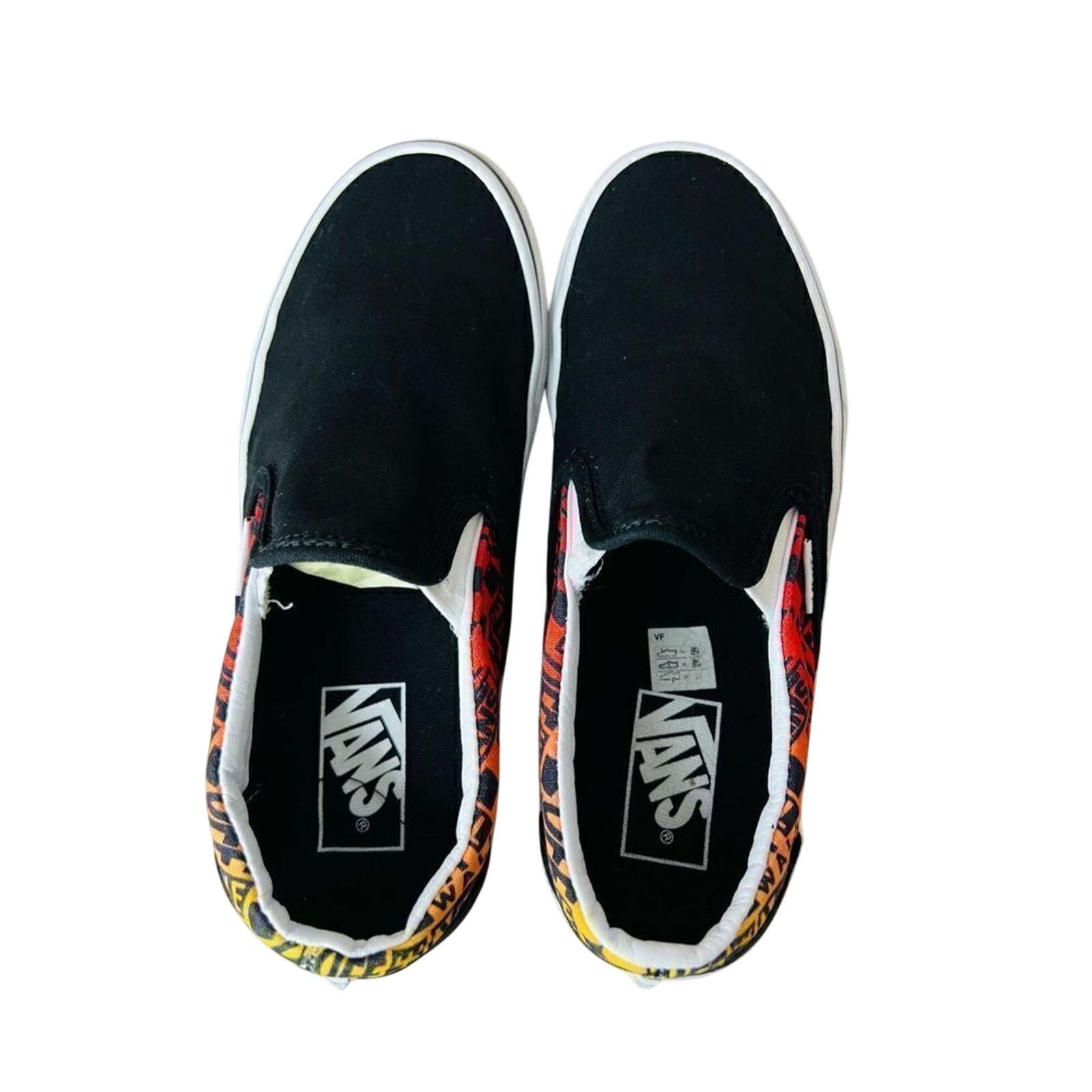 Vans Vans Unisex Flame Skate Black Loafer Slip On Shoe M5.5/W7 Size US 5.5 / EU 38 - 7 Thumbnail