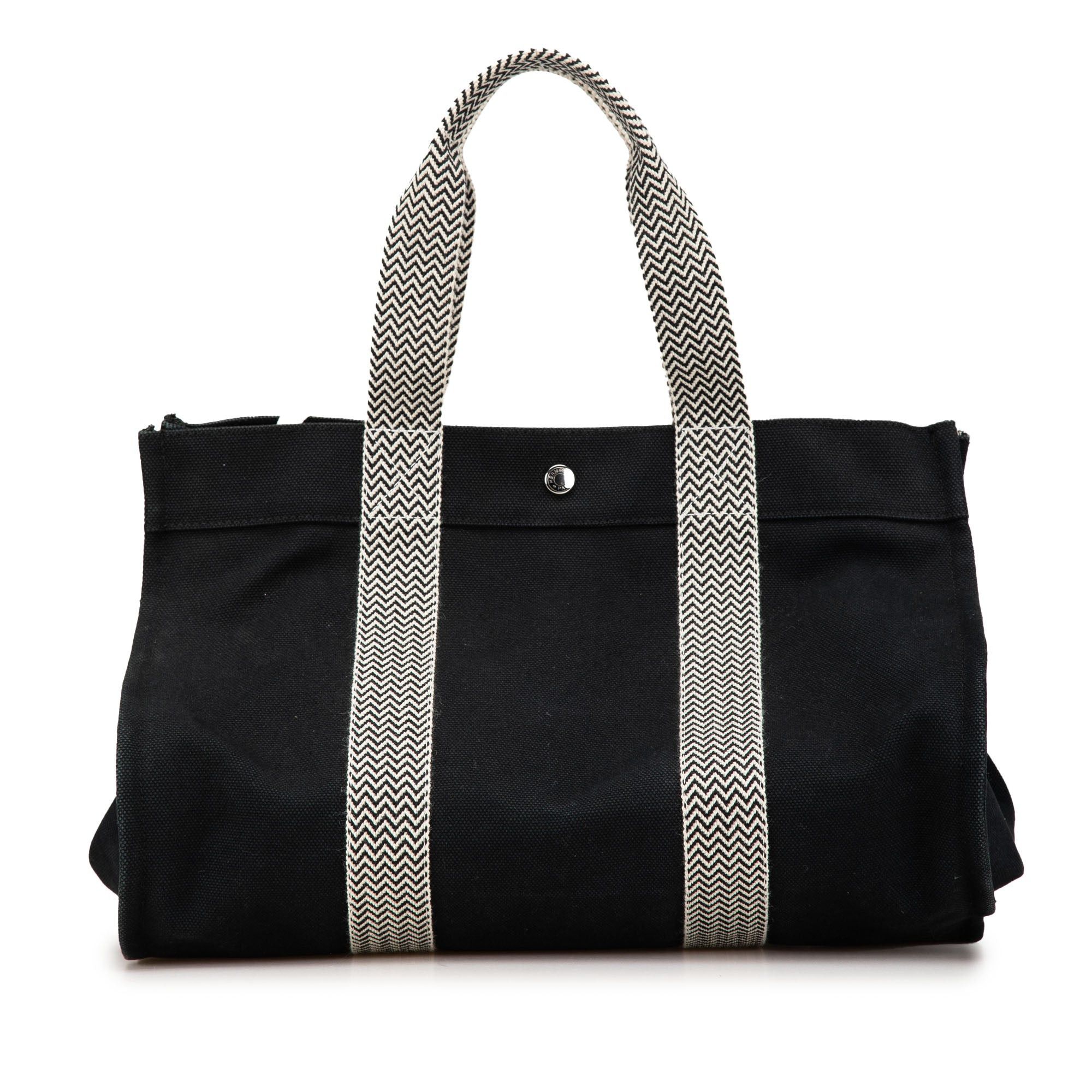 Hermes Hermès Canvas Cannes MM Black Size ONE SIZE - 1 Thumbnail