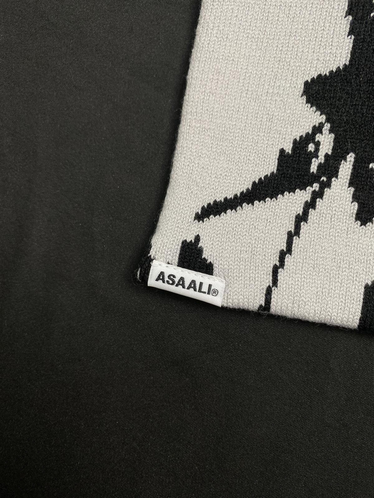 Asaali Deadstock Asaali Cartel Skully No Cuff Knit Gray Beanie Hats Size ONE SIZE - 4 Thumbnail