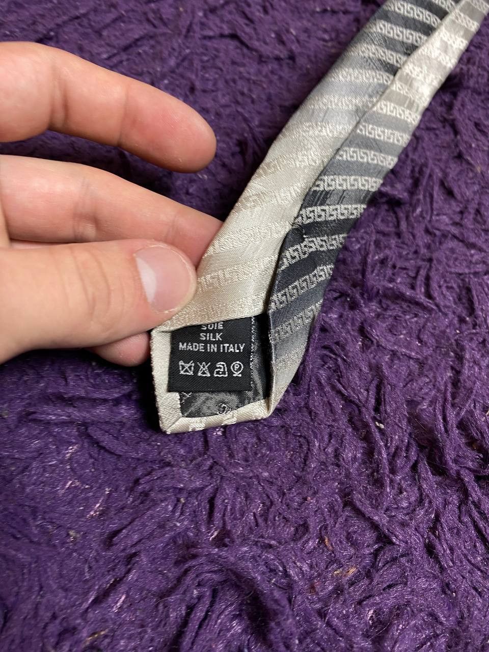 Versace Vintage Versace Silk Tie Made In Italy Size ONE SIZE - 3 Thumbnail