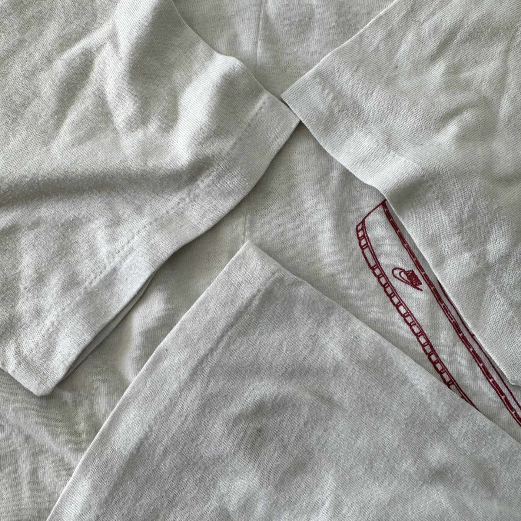VINTAGE Nike T Shirt Mens White 80s 70s 90s Airship Outline Rare Short Sleeve Crew Neck Jordan Dunk