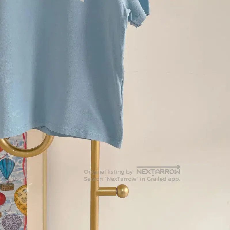 AMI AMI Summer Blue Cotton Graphic T-Shirt . Size M / US 6-8 / IT 42-44 - 4 Thumbnail