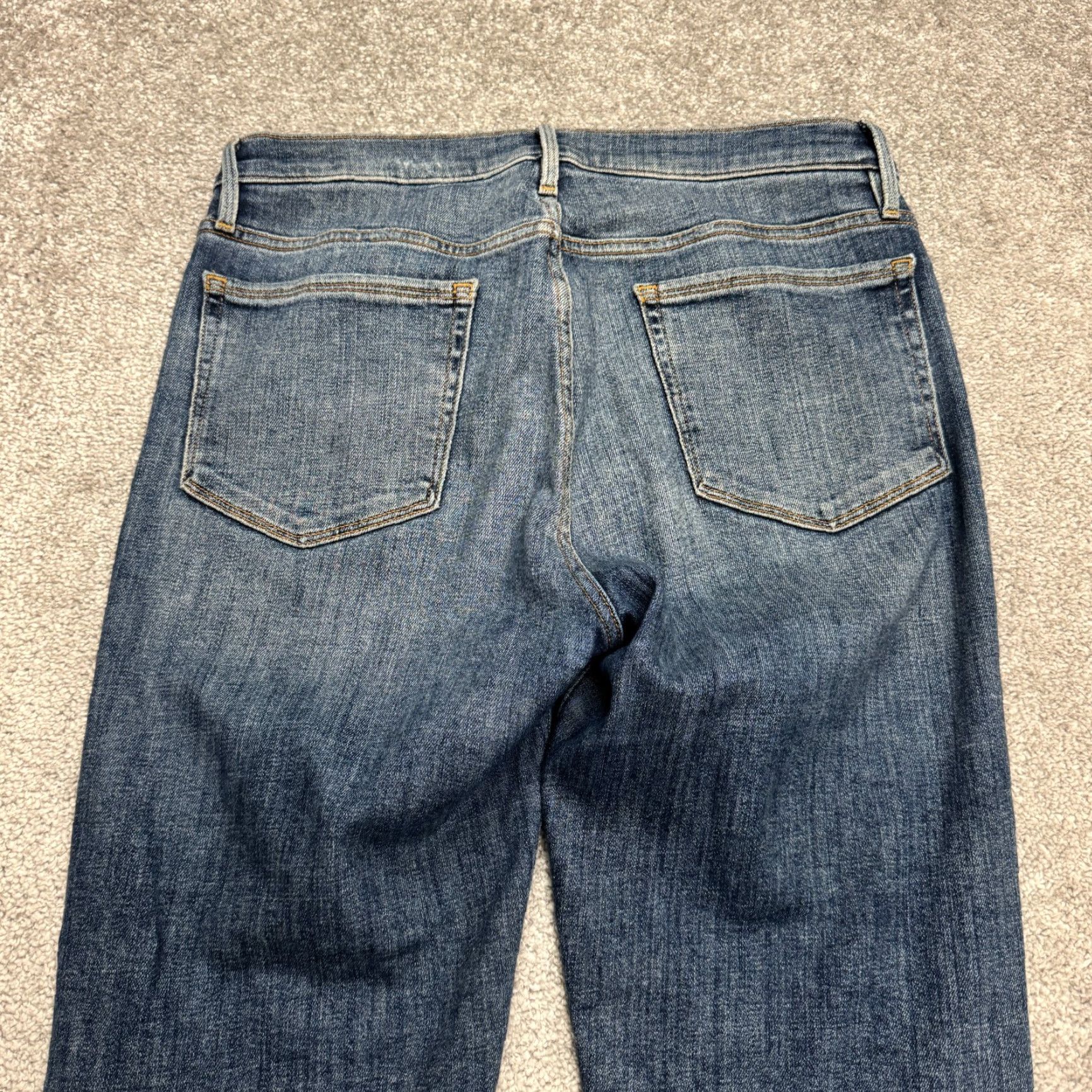 Frame FRAME Jeans Womens 28 Dark Blue Frame Le Nouveau Straight Leg Denim 5-Pocket City Grunge Streetwear Vintage No Size 28" / US 6 / IT 42 - 4 Thumbnail