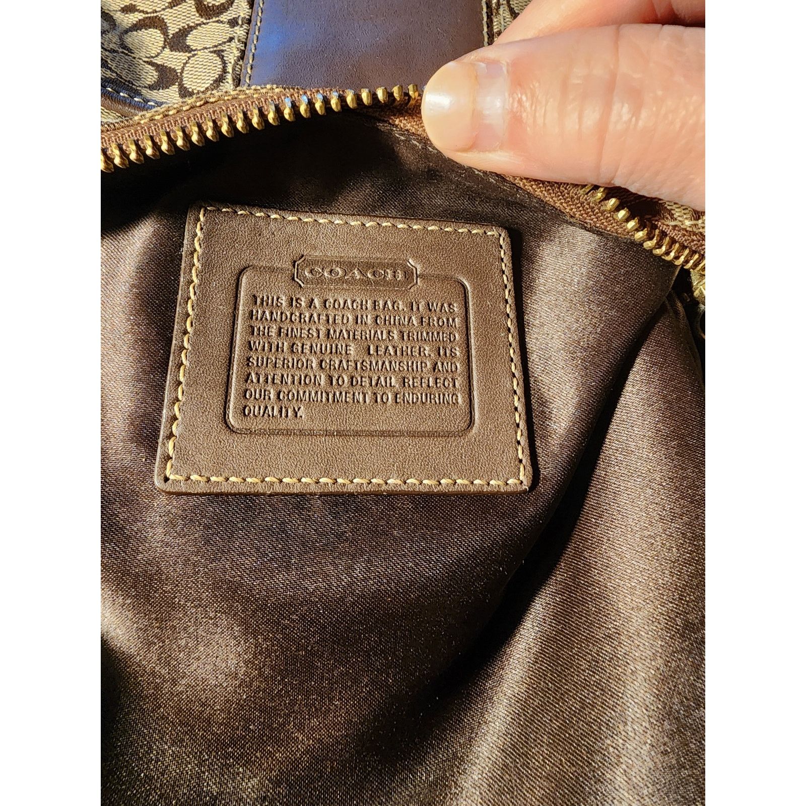 Coach Coach Signature Canvas Crossbody Casual Purse Brown Size ONE SIZE - 7 Thumbnail