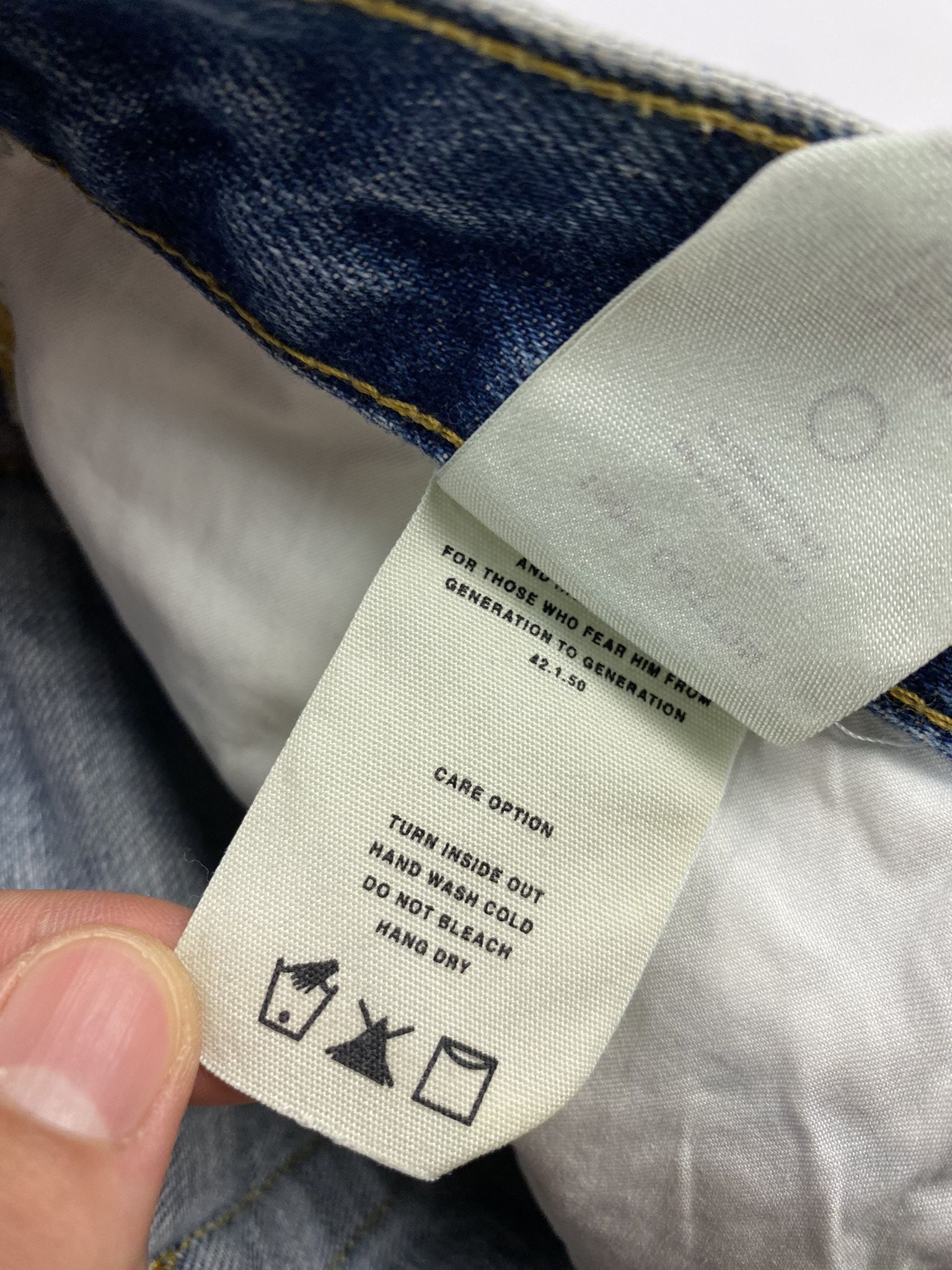 Fear of God Fear of God White on Blue Splatter Denim Size US 28 / EU 44 - 9 Thumbnail