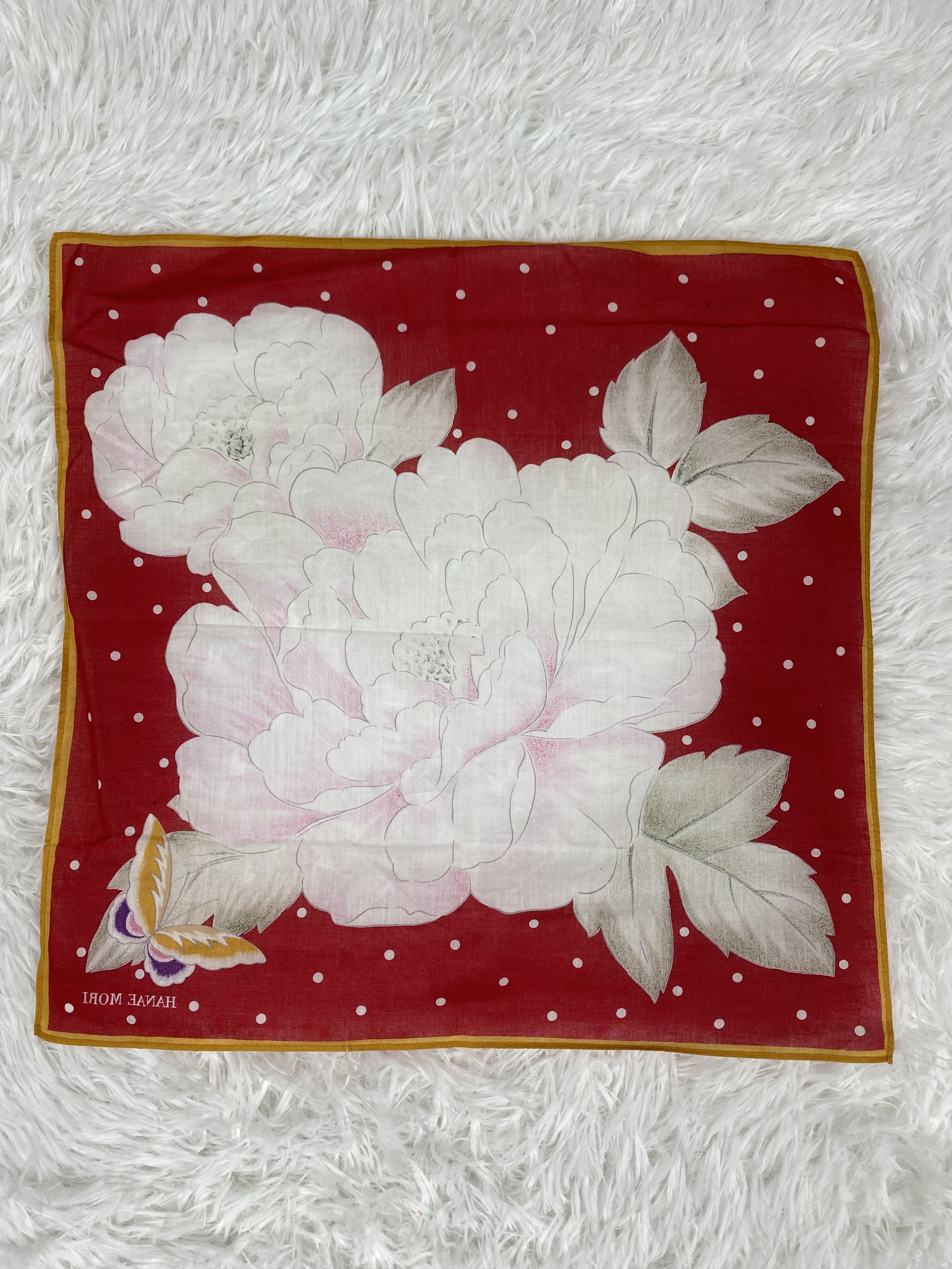 Hanae Mori Vintage Hanae Mori Handkerchief PH0144 Size ONE SIZE - 5 Thumbnail