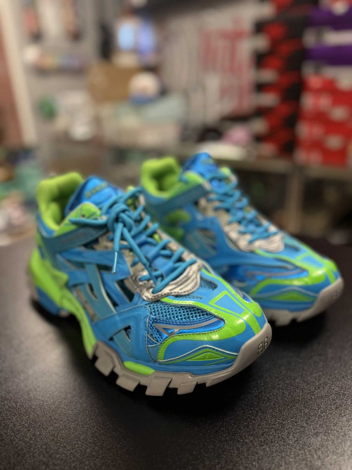 Balenciaga Balenciaga Track 2 Blue Green Size 44EU/11US/10UK Size US 11 / EU 44 - 7 Thumbnail