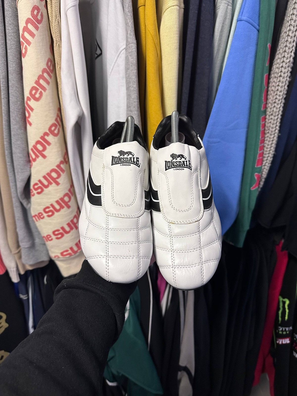 Lonsdale Vintage 90s Lonsdale London Y2K Y-3 Style Slip-on Sneakers Size US 7 / EU 40 - 5 Thumbnail