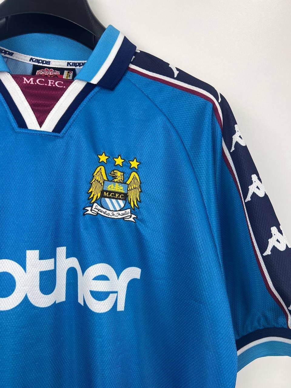 Other Manchester City 1997-98 home jersey vintage size L Size US L / EU 52-54 / 3 - 7 Thumbnail