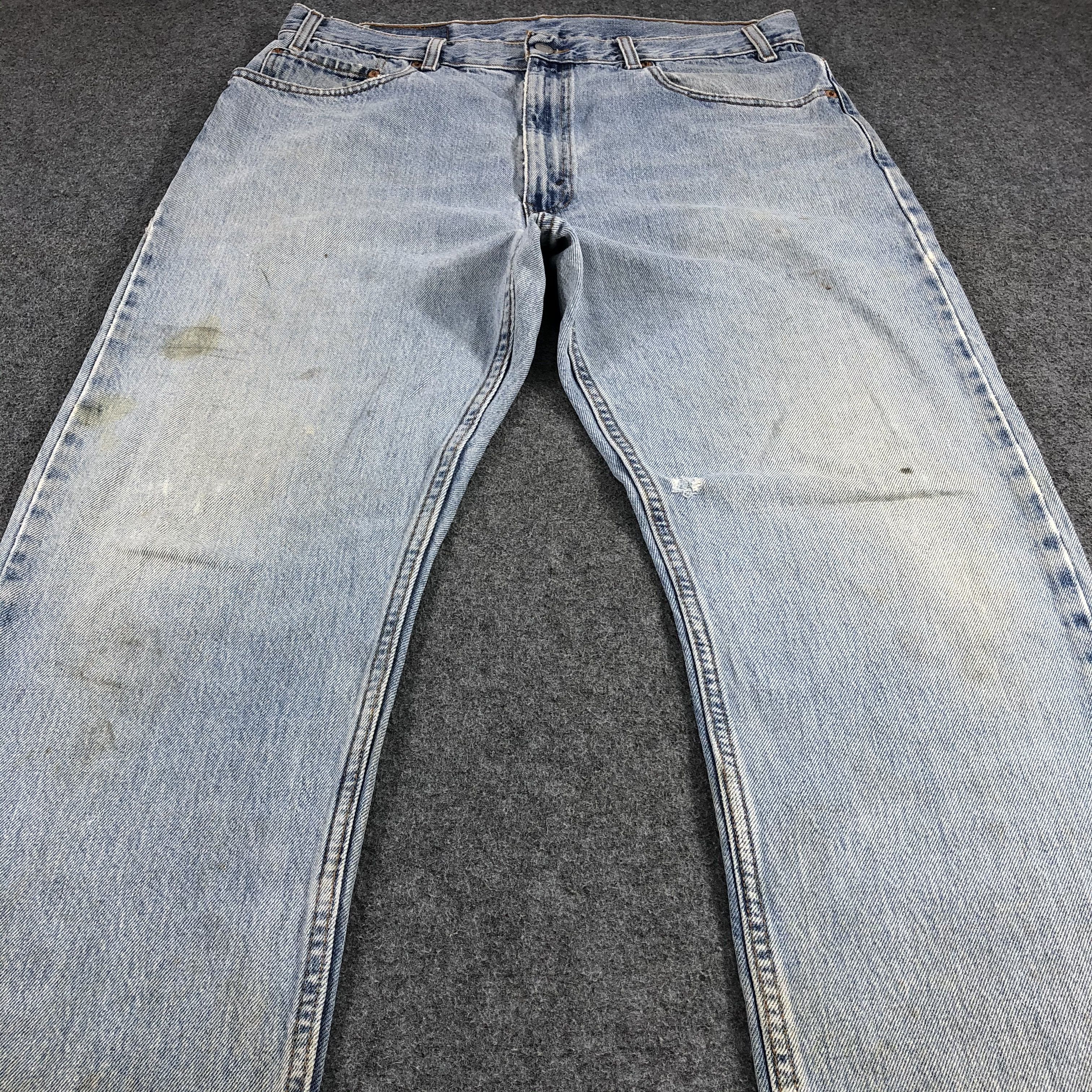 Levi's × Vintage Vintage 90s Light Wash Levis 505 Jeans-JM1287 Size US 36 / EU 52 - 3 Thumbnail