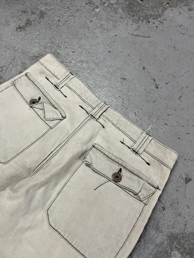 Armani 2000s Armani Tweed Light White Cozy Pants Size US 32 / EU 48 - 9 Thumbnail