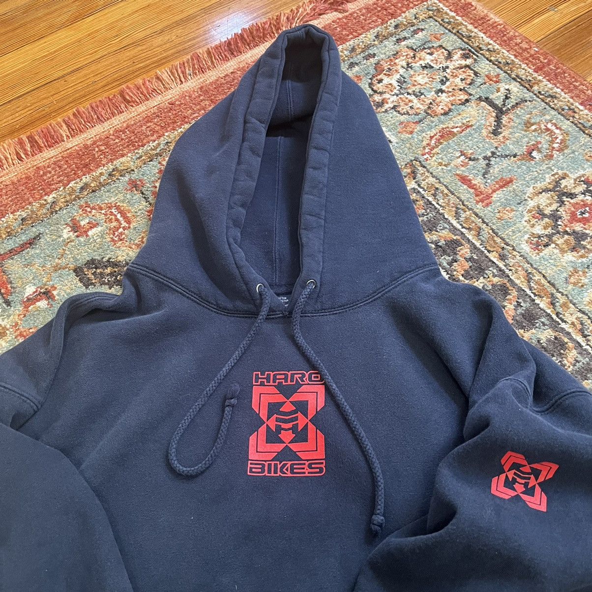 Vintage Vintage Haro Bikes BMX XL Mid School Hoodie Sweatshirt Size US XL / EU 56 / 4 - 2 Thumbnail