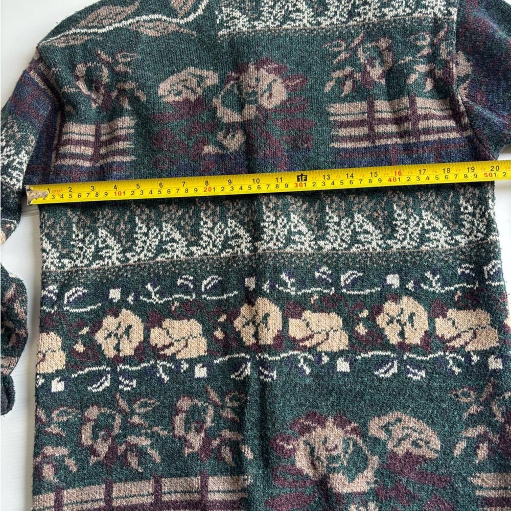 Designer Vintage Wool 80/90’s Cardigan Size S / US 4 / IT 40 - 6 Thumbnail