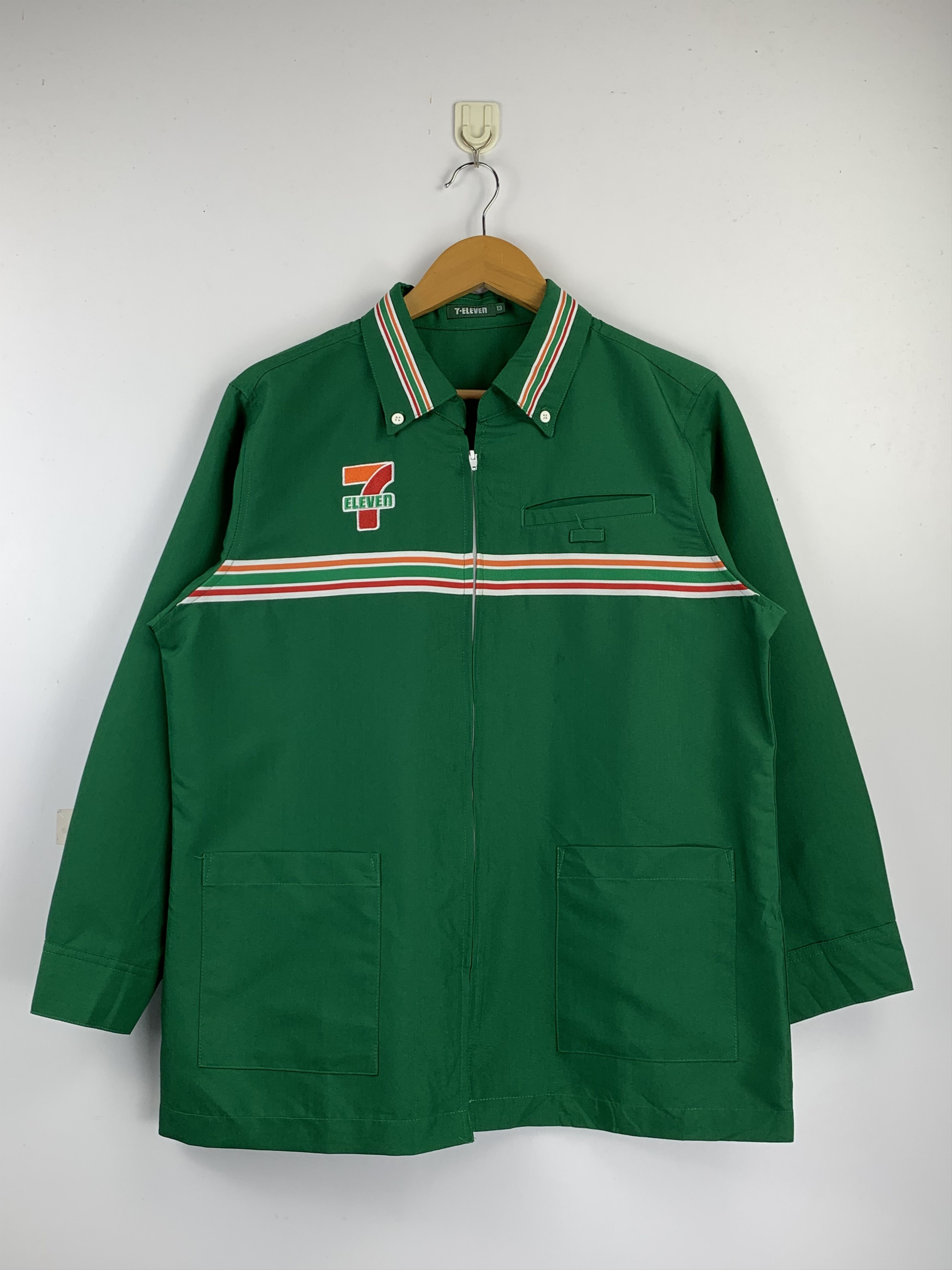 Japanese Brand Vintage 7-Eleven Workers Jacket J1531 Size US L / EU 52-54 / 3 - 1 Thumbnail